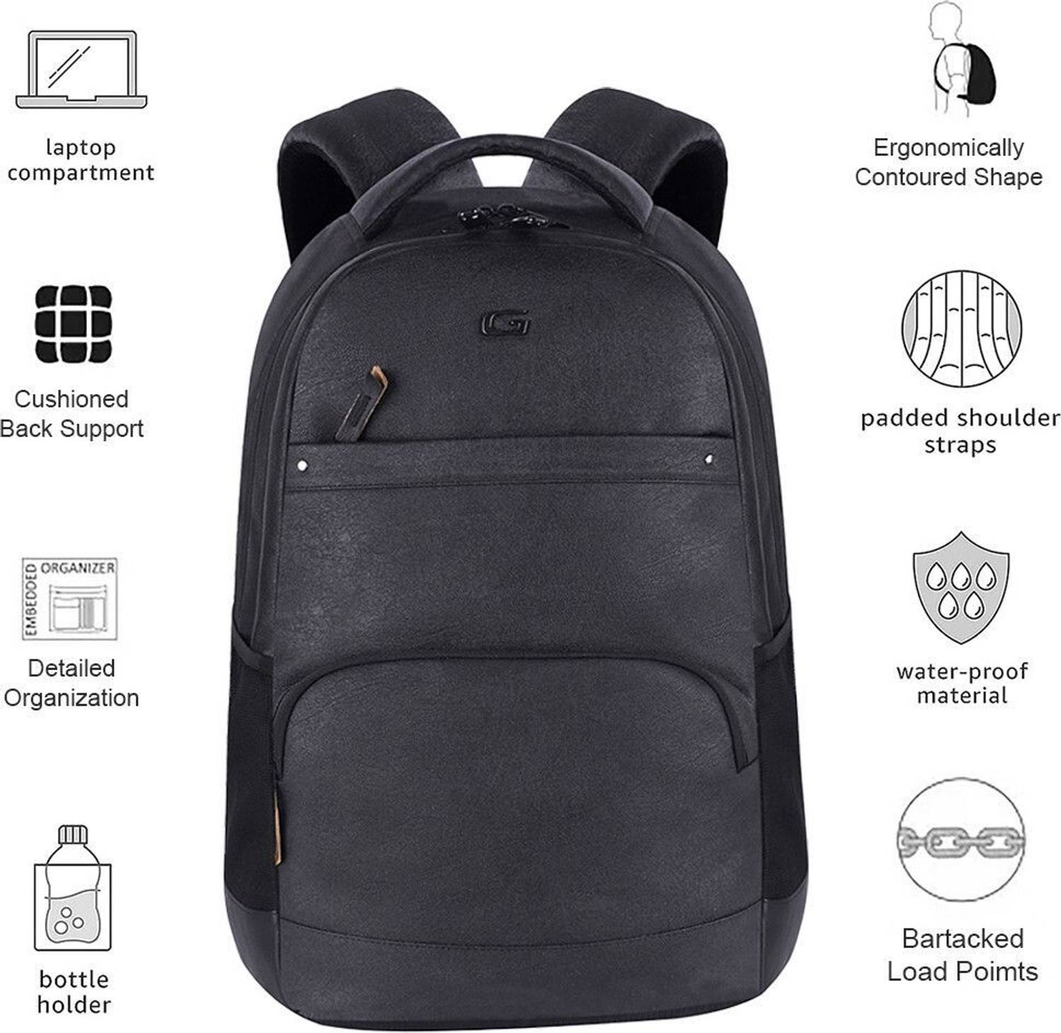Gear Vintage 2 Leather 33L Laptop Backpack - Image 5