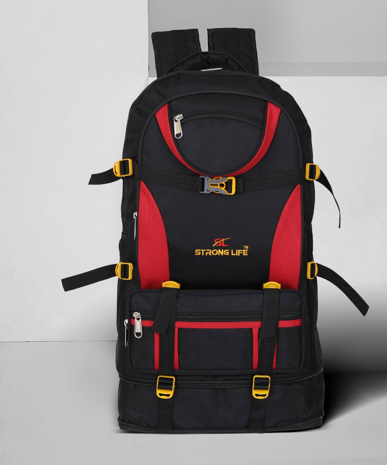 STRONG LIFE Unisex 26×14 Water Resistance backpack for Travel Luggage Hiking Trekking Camping & Rucksack Bag 50 L Backpack