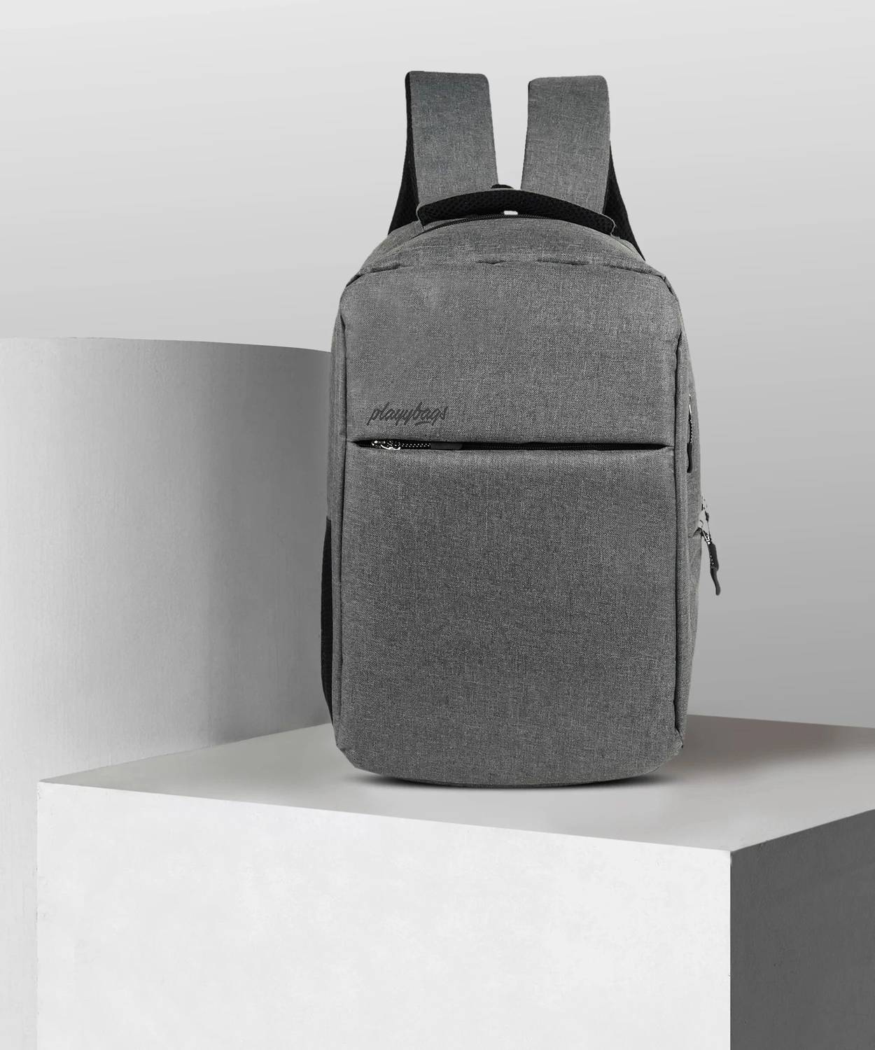 PLAYYBAGS Laptop Bag | Office Bag With USB Charging Port | College Bag | Ace (Grey) 35 L Laptop Backpack