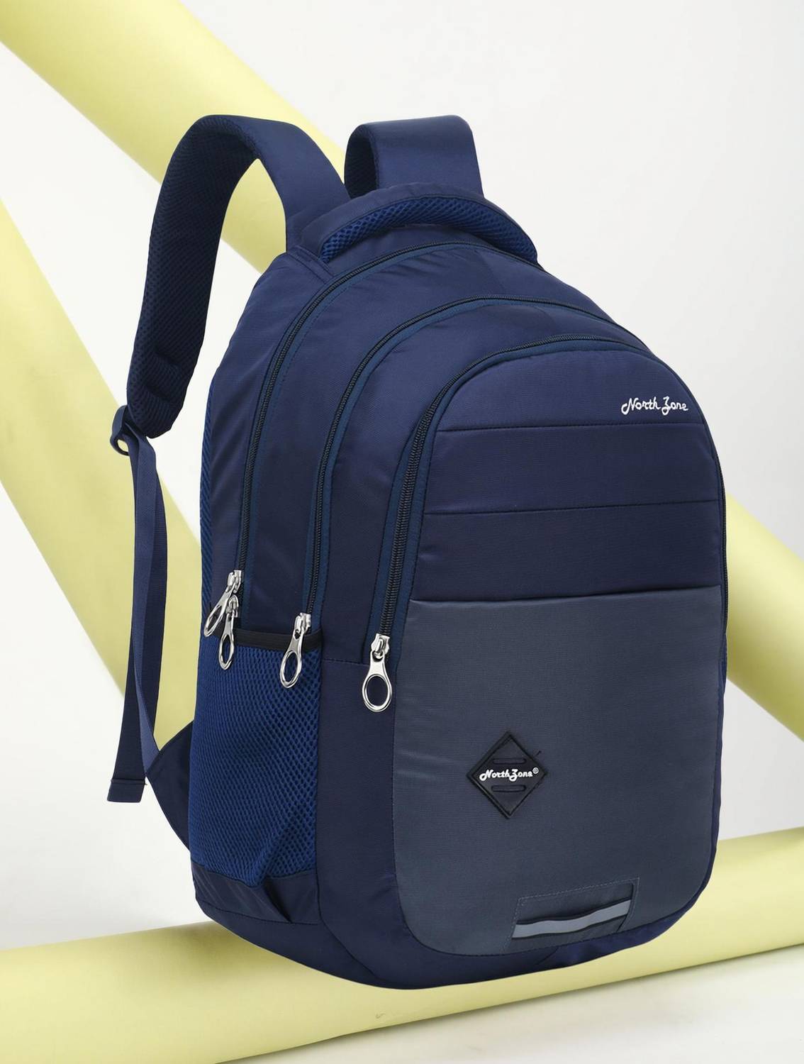 NorthZone Casual Waterproof Laptop Bag/Backpack for Men Women Boys Girls/Office School College Teens & Students with Rain Cover (18 Inch) (Navy) 30 L Laptop Backpack