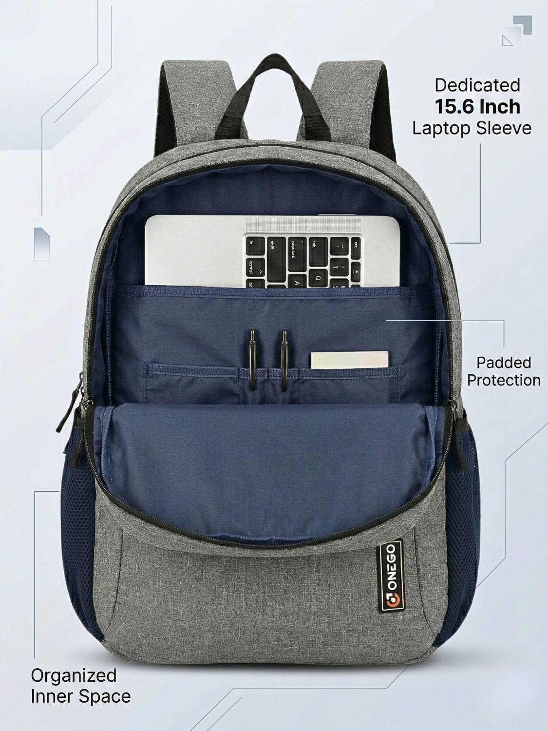 ONEGO 30L Water-Resistant Backpack - Image 3