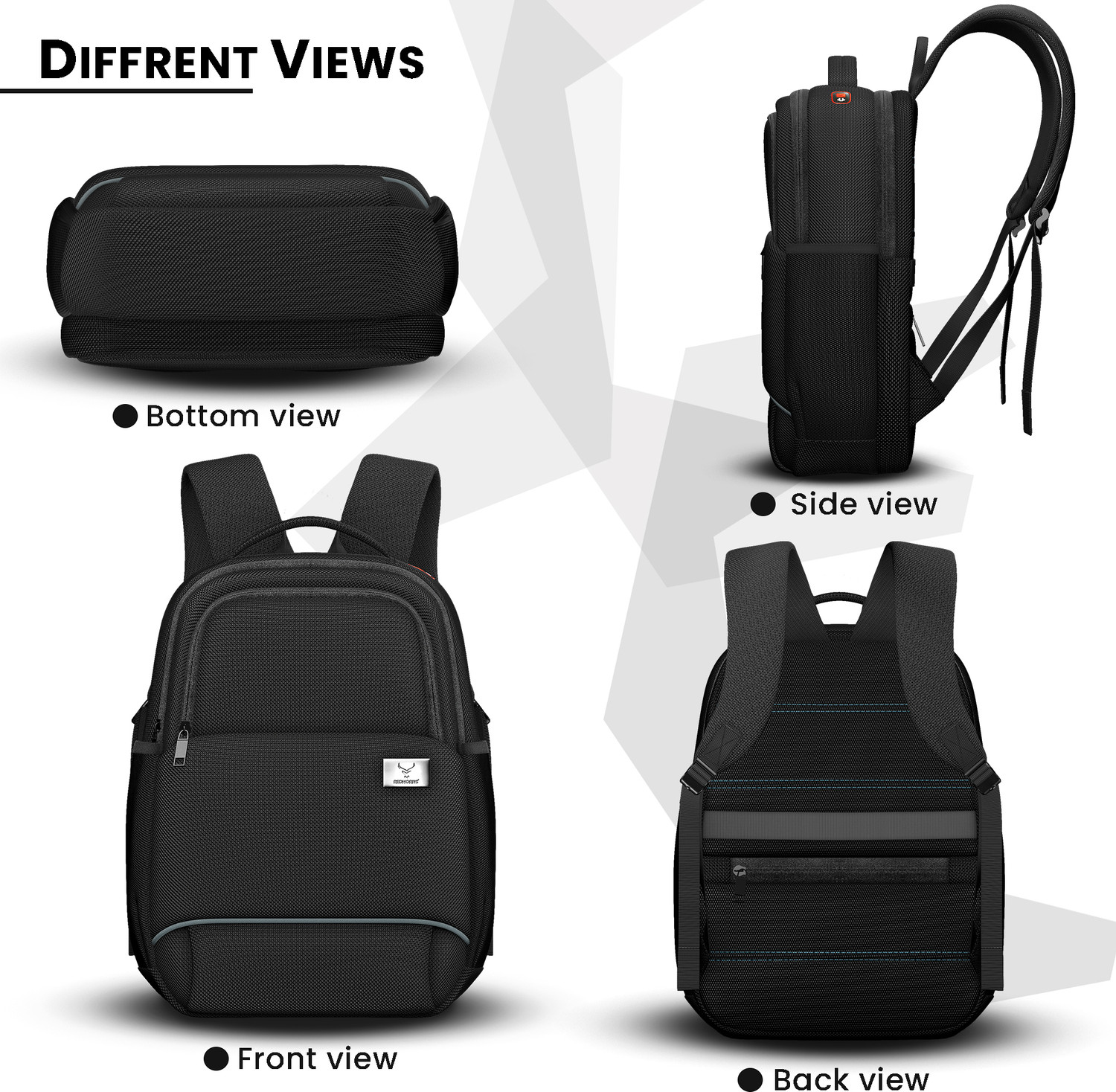 Image of REDHORNS Oxford Fabric Anti Theft Water Resistant 15.6 Inch Laptop Backpack for Unisex 25 L Laptop Backpack