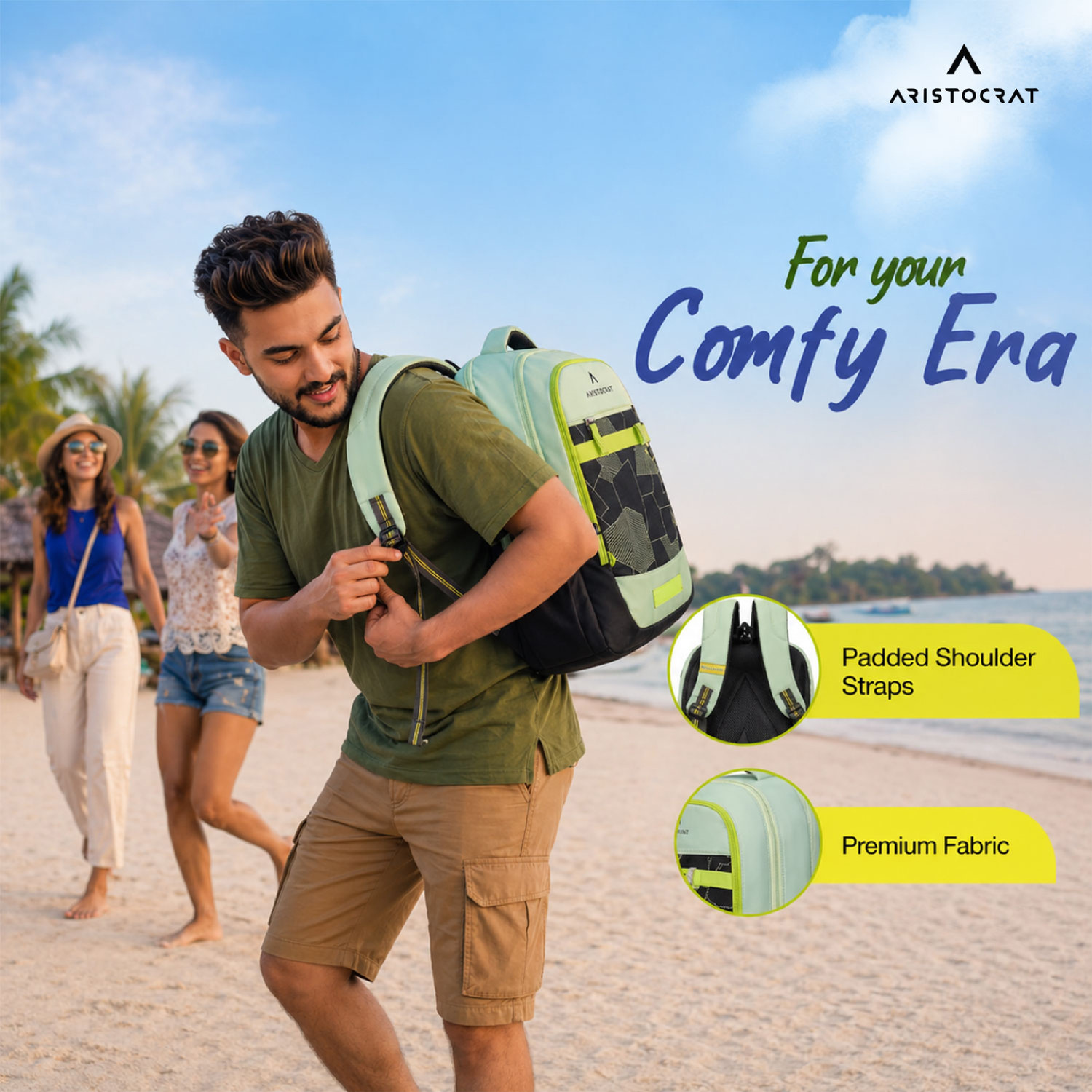 Image of ARISTOCRAT Buzz Casual Backpack with 3 Specious Compartments and Quick-Access Front Pocket 30 L Backpack