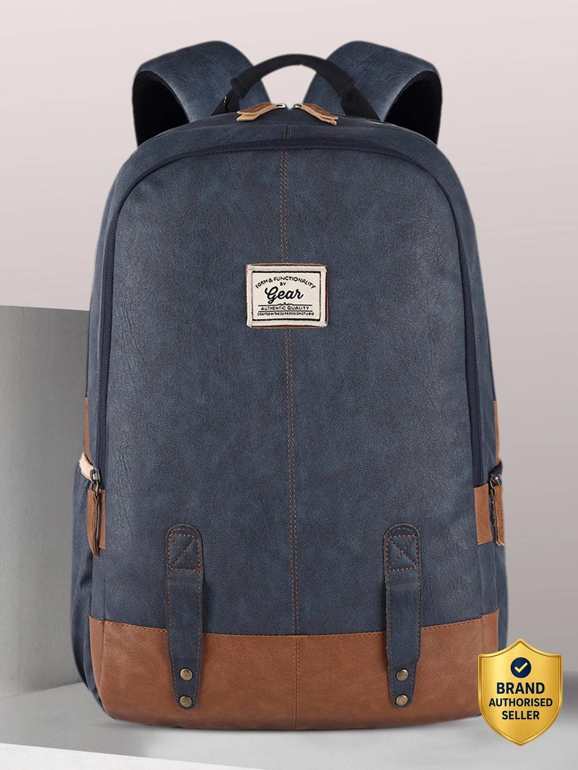 Gear Classic Leather without Anti Theft 28 L Laptop Backpack