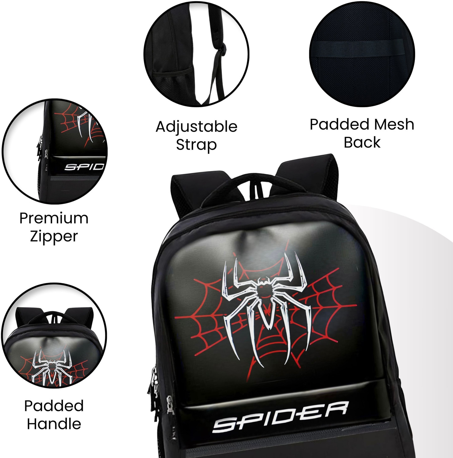 Image of Hacker For Men & Women Stylish Spider Backbencher printed bag Office, Travel & College 32 L Backpack