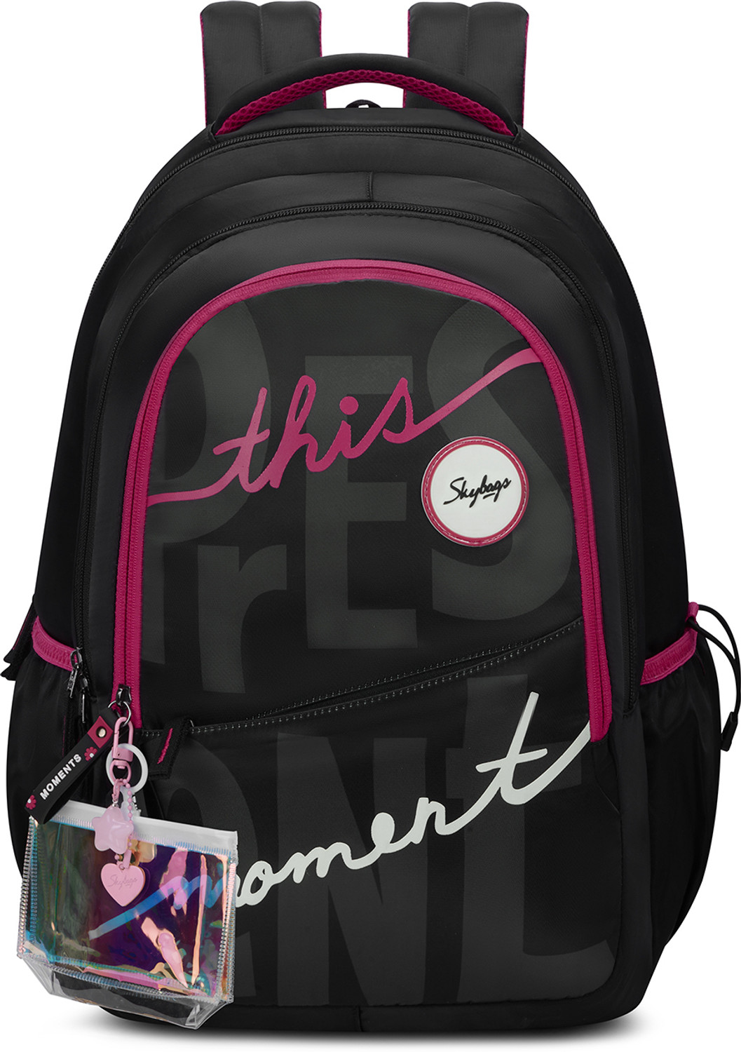 Image of SKYBAGS Glow School Backpack for Girls with 3 Compartments & Quick Access Front Pocket 37 L Backpack