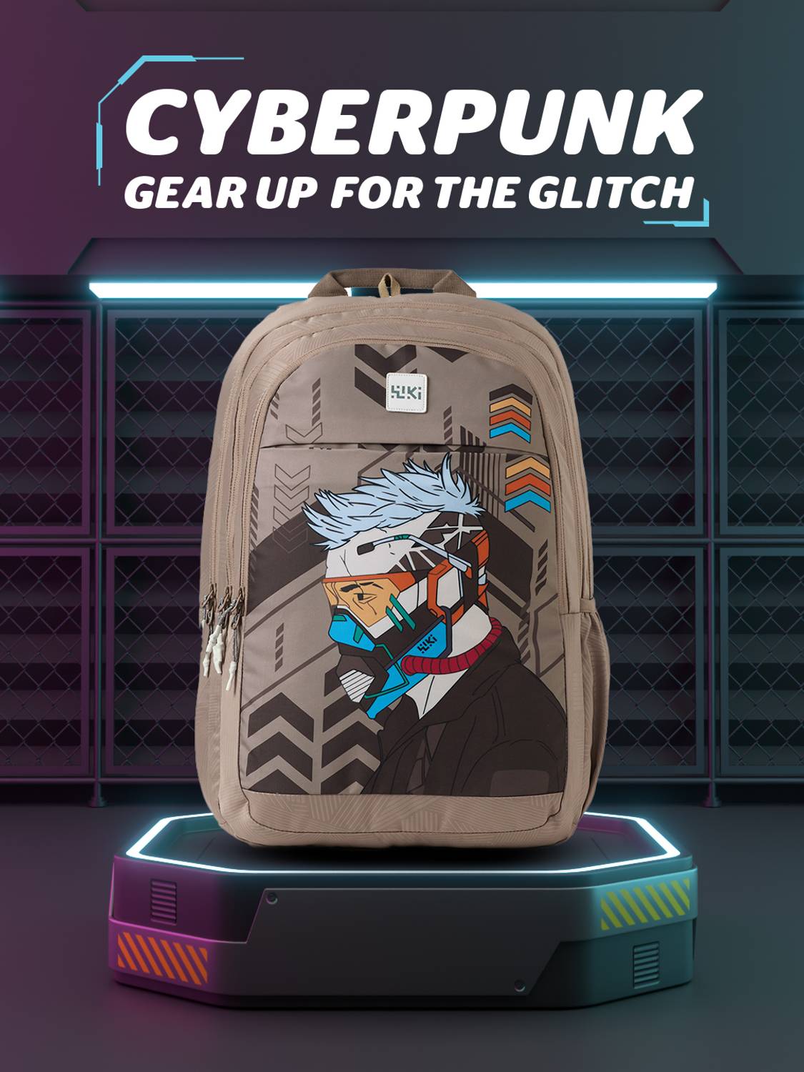 Wildcraft Cyber_Punk 4.0 Seige 45L Beige Backpack - Image 2