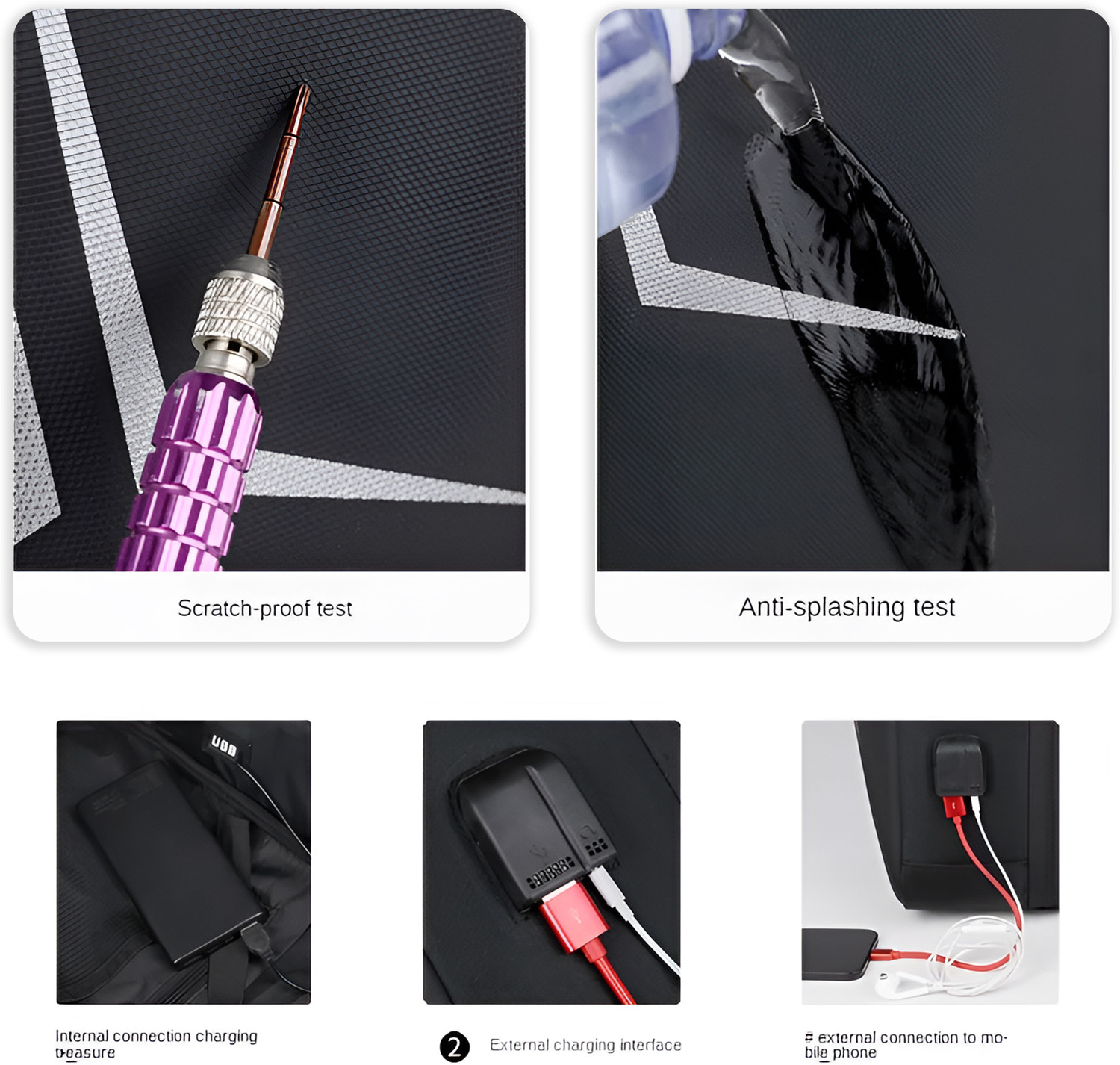 Image of REDHORNS With 15.6 Inch Padded Sleeves Hard Shell Laptop Bag For Men, Women With USB Port 25 L Laptop Backpack