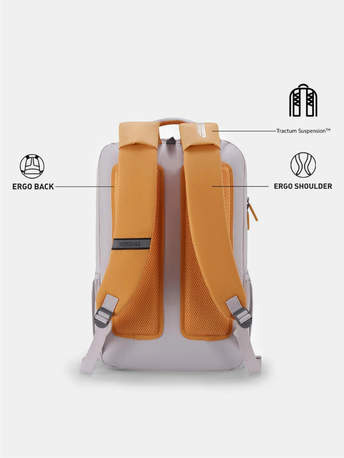 Image of AMERICAN TOURISTER Large 33 L Laptop Backpack Sigma 3.0 Style 02, Unisex Office Laptop Backpack with Front Organizer (Yellow)