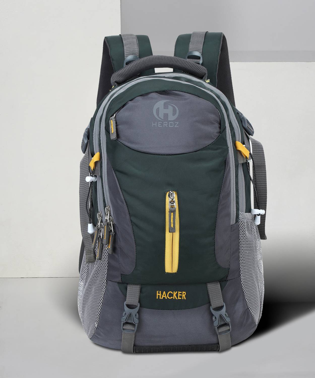 HEROZ Hacker 50 L Laptop Backpack Mehdi Green - Price in India