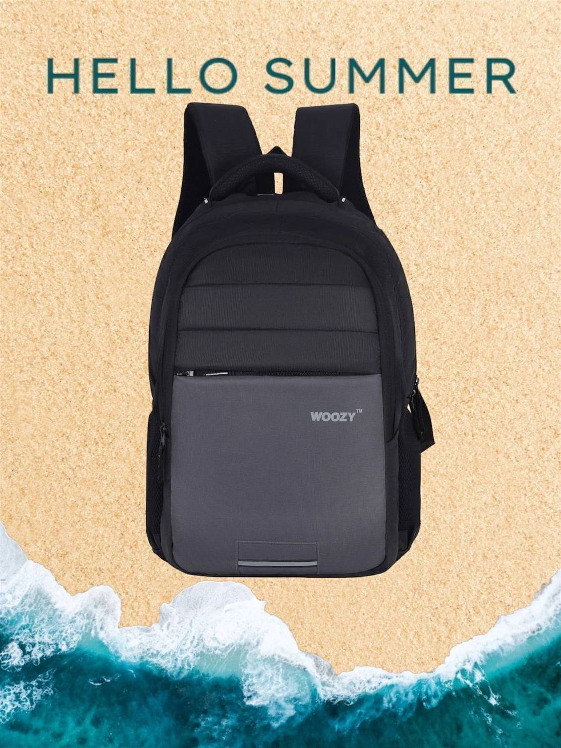 Woozy Premium College Backpack 30L Grey - Image 2