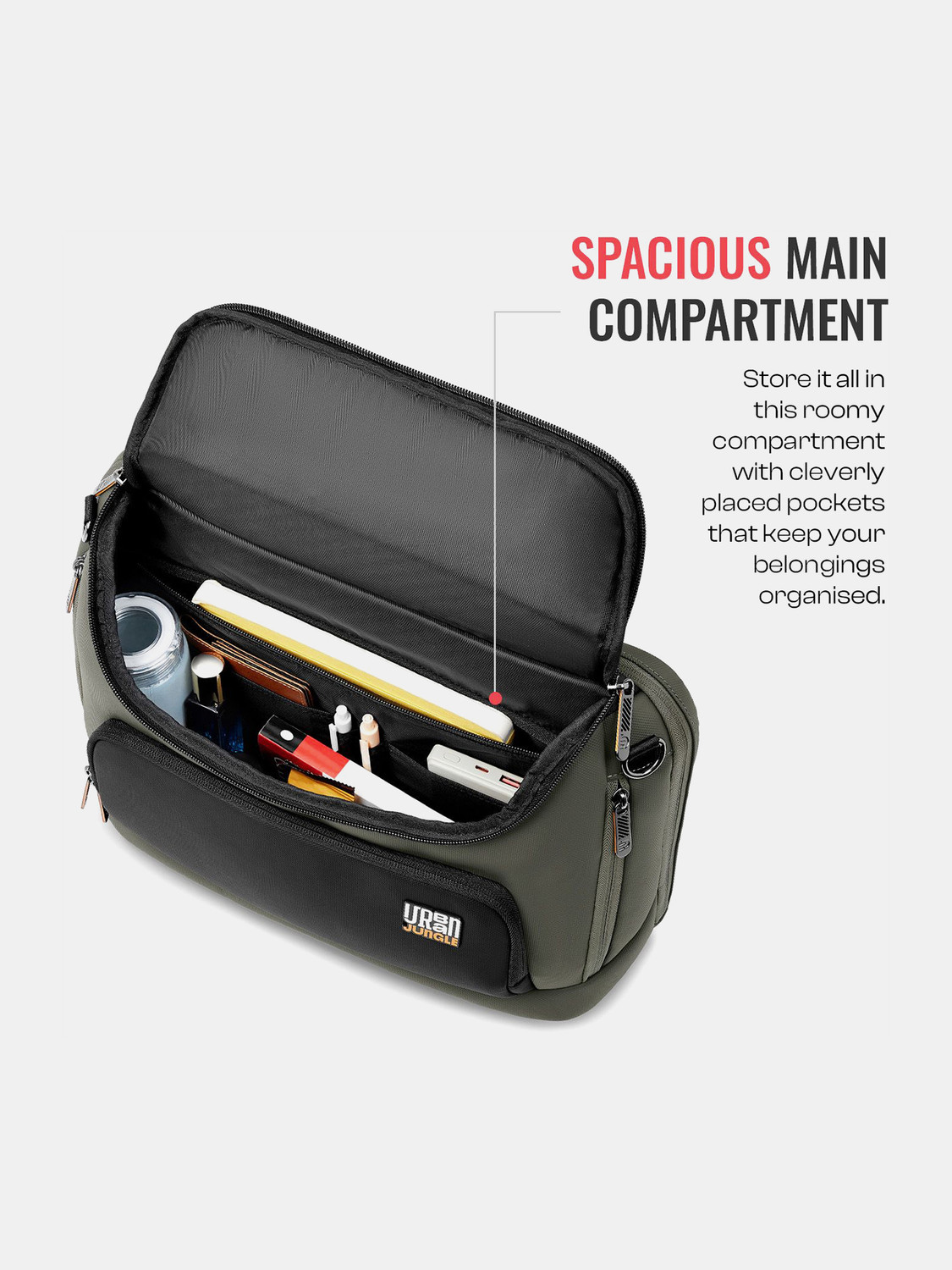 Image of Urban Jungle CityStride Laptop Satchel-Olive 13 L Backpack
