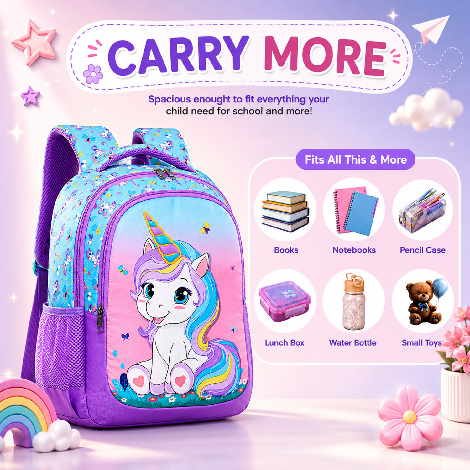Image of Priority School Backpack Lightweight Durable Comfortable Daily Use Bag 18 L Backpack