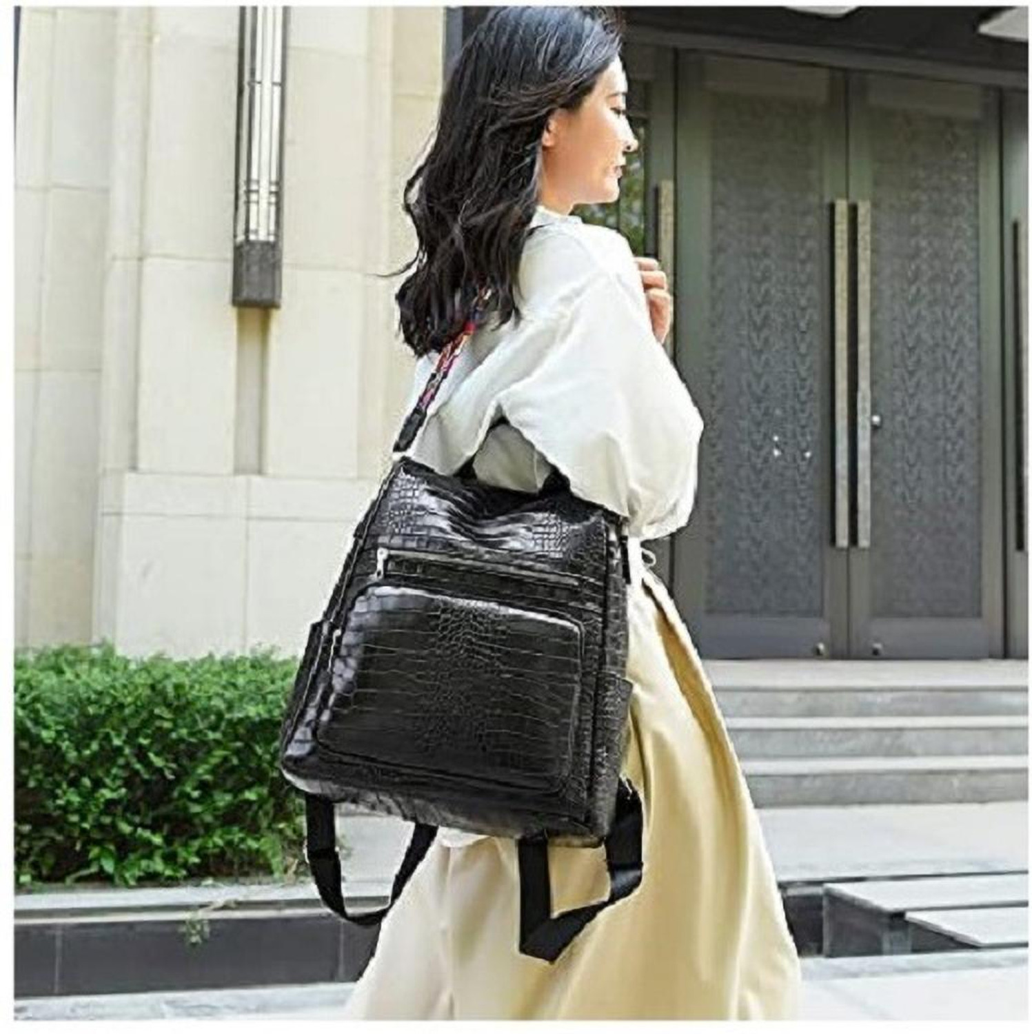 Image of DGee DGEE DG 015-BLACK-BIG-CROCO 25 L Backpack