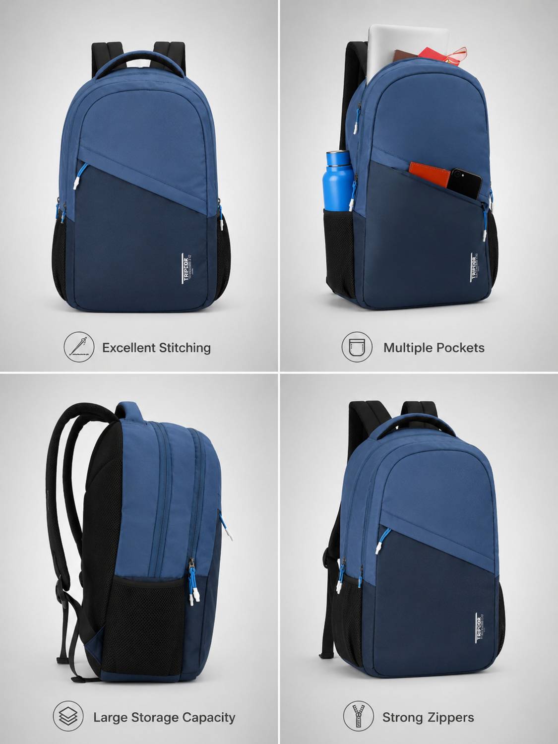Roadster Large 38L Travel Office School Backpack - Image 5
