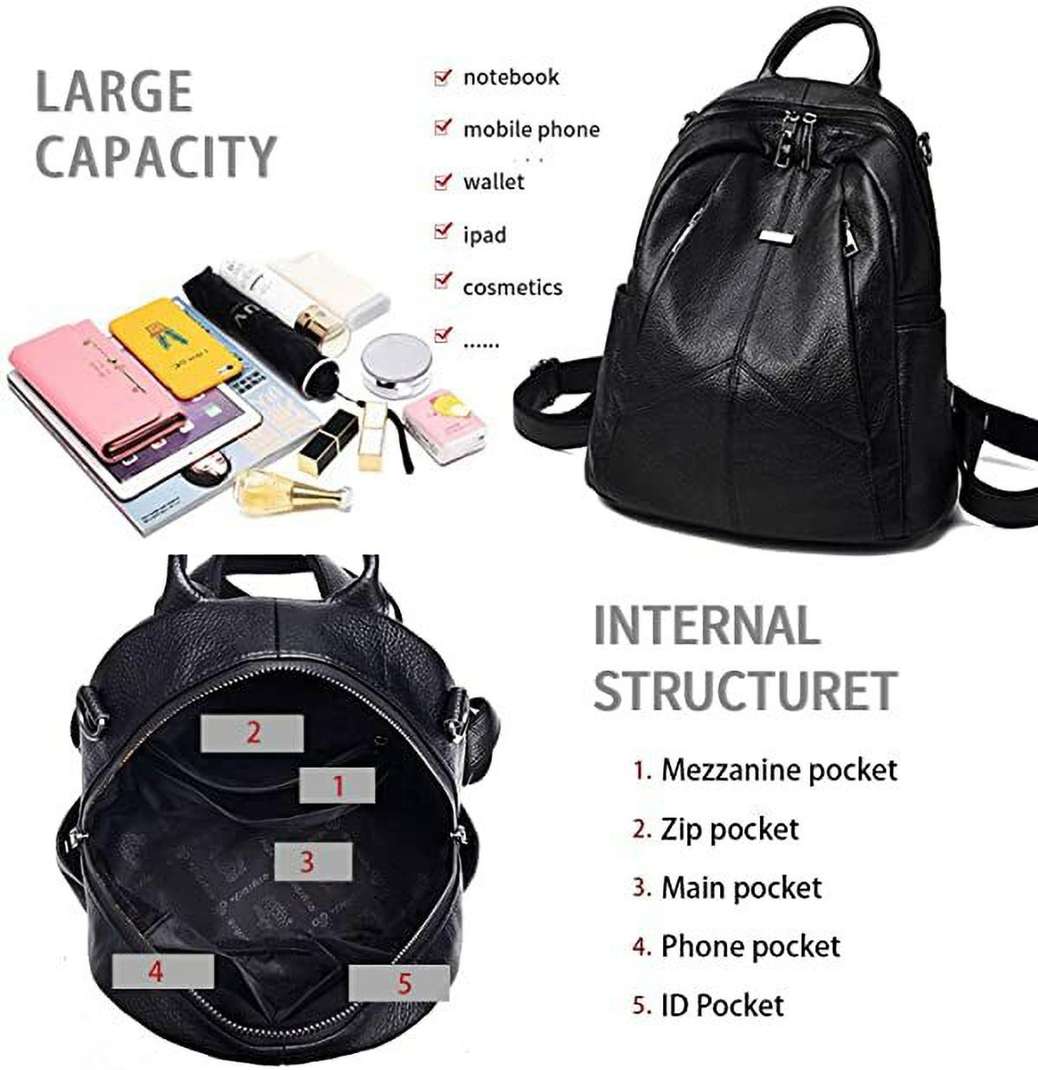 Image of SHIVAYE Small 15 L Backpack Small Medium Backpack Cute Style Female 15 L Backpack