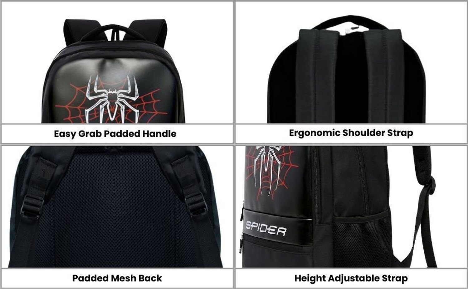 Image of Yakuza for Men & Women Spider Printed Backpack for Students, Office & Travel 35 L Laptop Backpack