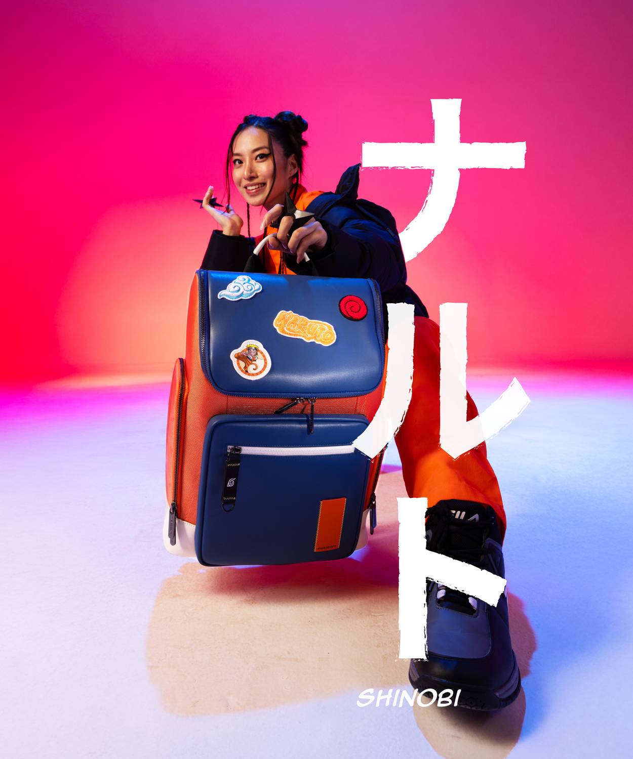 バッグ mokorooon Mokobara Moko x Naruto Hovercraft Backpack 24 L Laptop Backpack