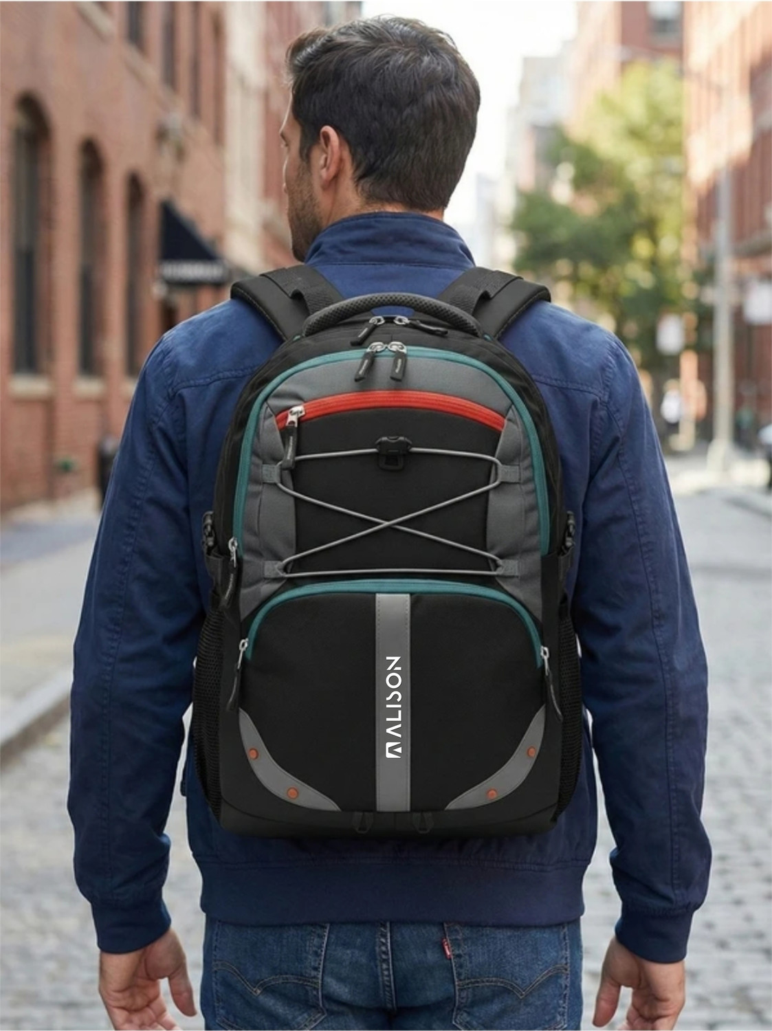 Image of Alison School Bag, College bag, travel bag for men and women Waterproof Backpack