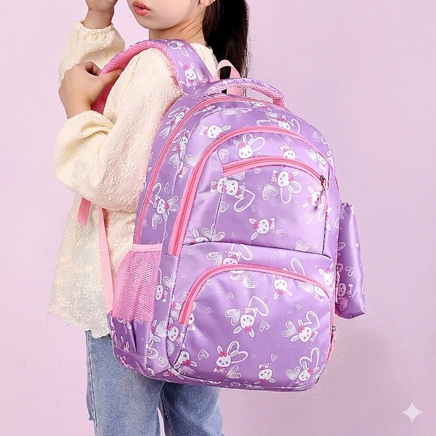 Image of Gloft Trendy Bunny Printed Girls Backpack Laptop bag for Colleg /Casual & School use 30 L Laptop Backpack