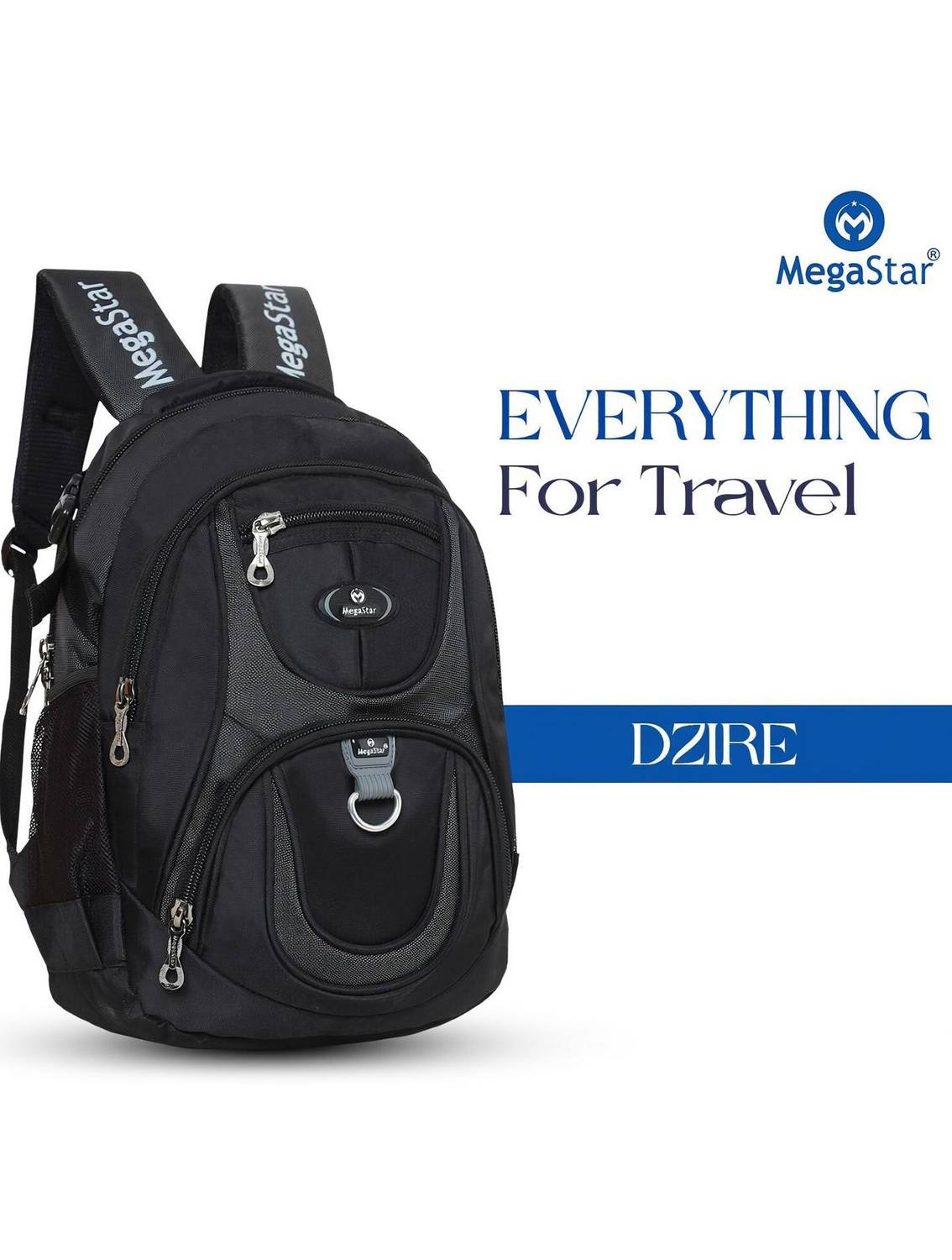 MegaStar Dzire Waterproof Unisex Bag Travel School College Office Casual Spacy 30 L Laptop Backpack