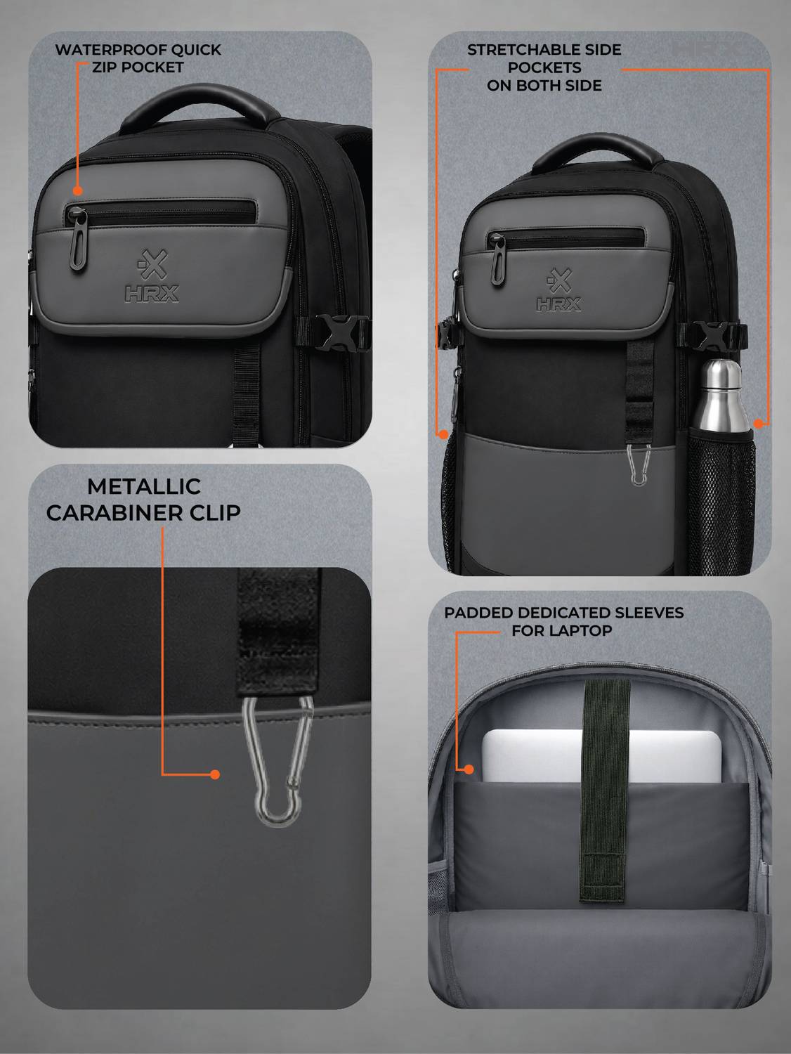 HRX MetroVault Pro 42L Laptop Backpack - Image 5
