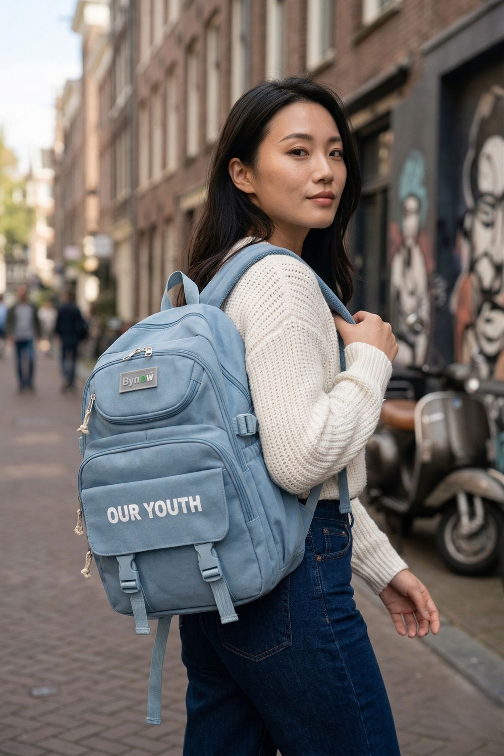 Image of Bynow Unisex Korean Style Laptop Backpack Stylish Casual Backpack for Men And Women 40 L Backpack