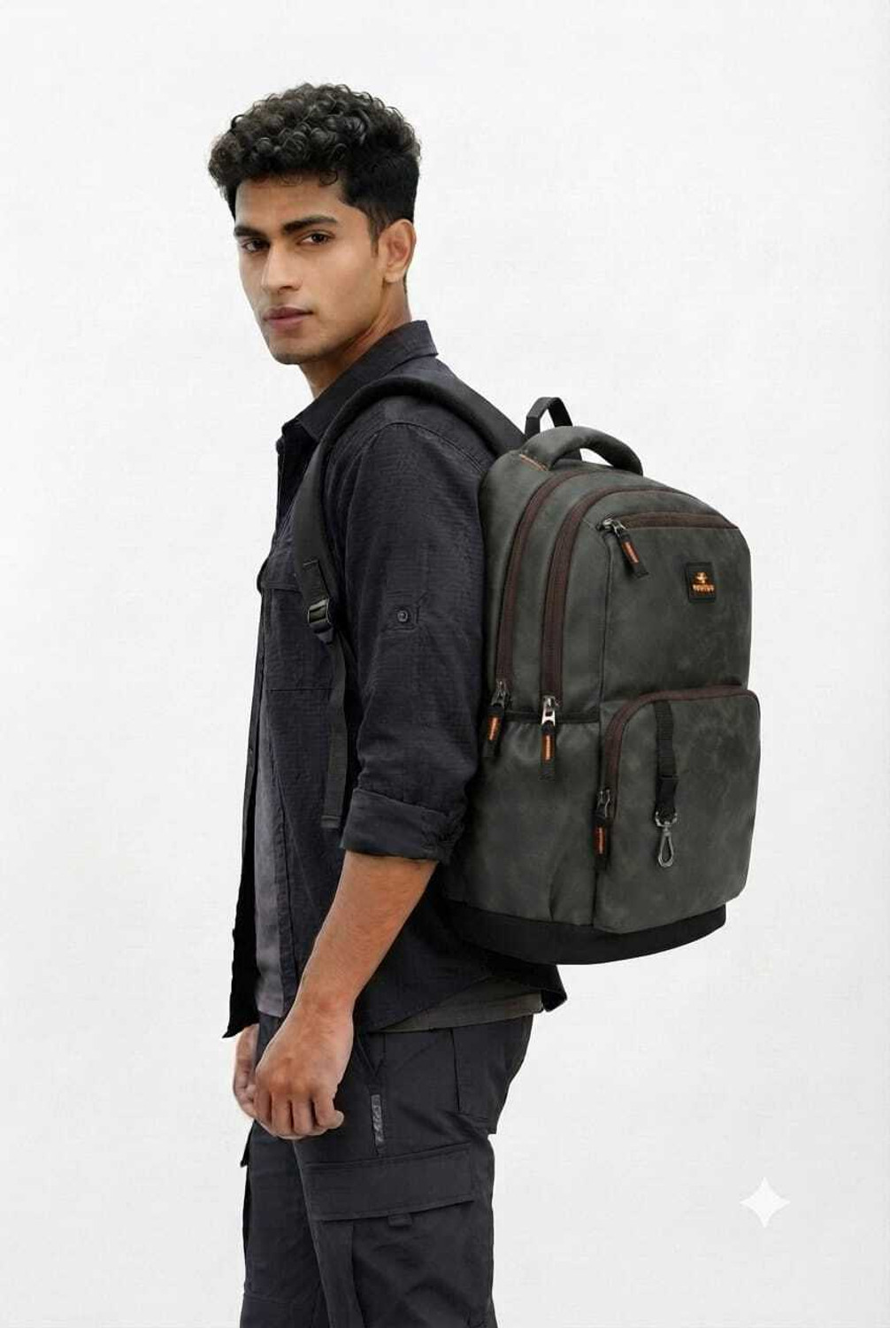 Image of WROGN Large 35 L Laptop Backpack Shadow Unisex Bag with rain cover Office /School /College /BusinessA-35L (Brown)
