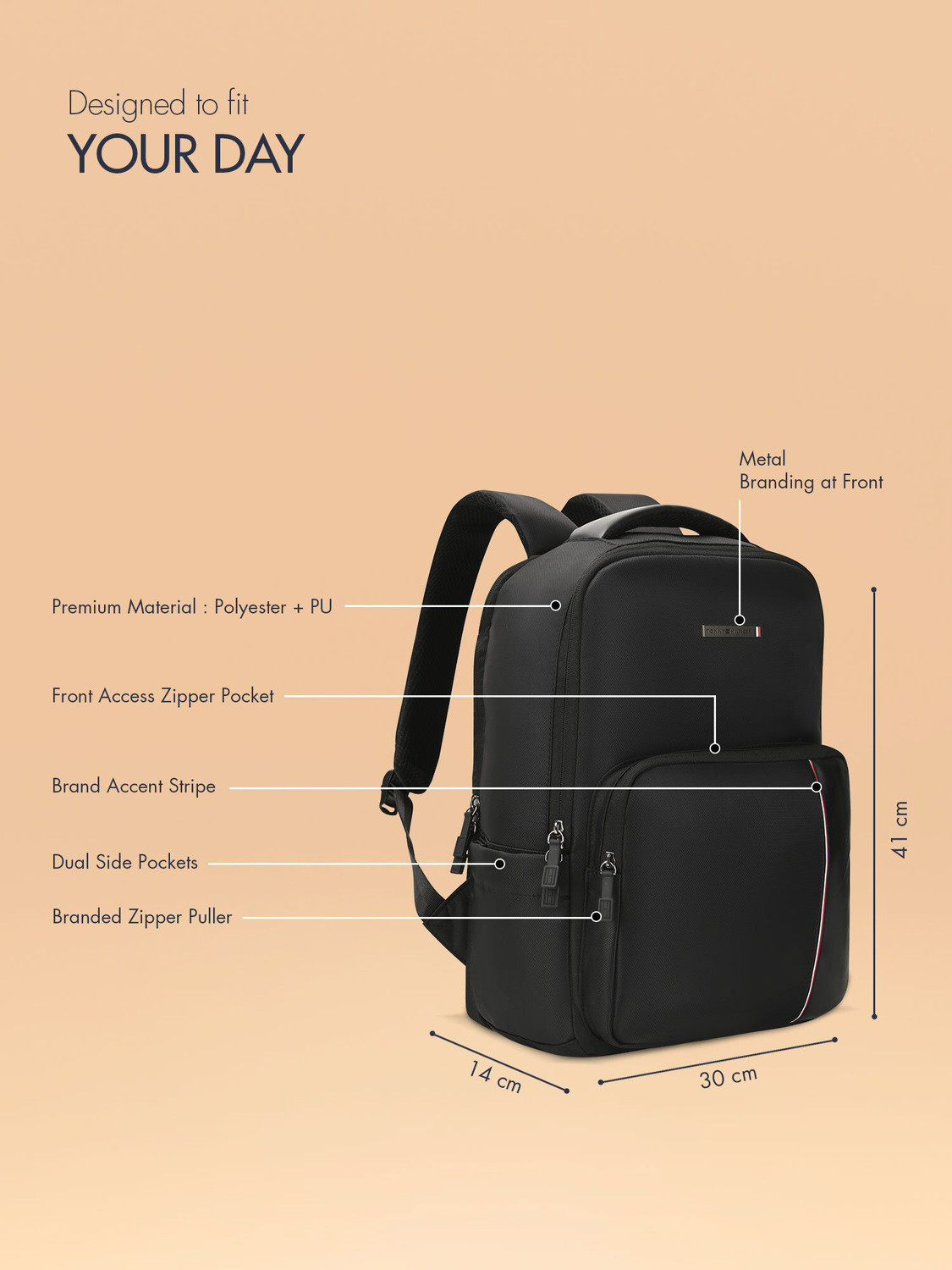 Image of TOMMY HILFIGER ATNA 17.22 L Laptop Backpack