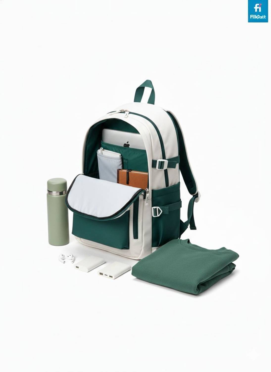 MONVELLI Campus Carry 30 L Beige Backpack - Image 3