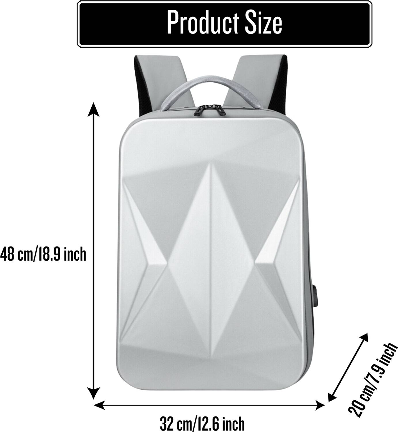 TOURTIER ABS Hard Shell 30L Laptop Backpack - Image 5