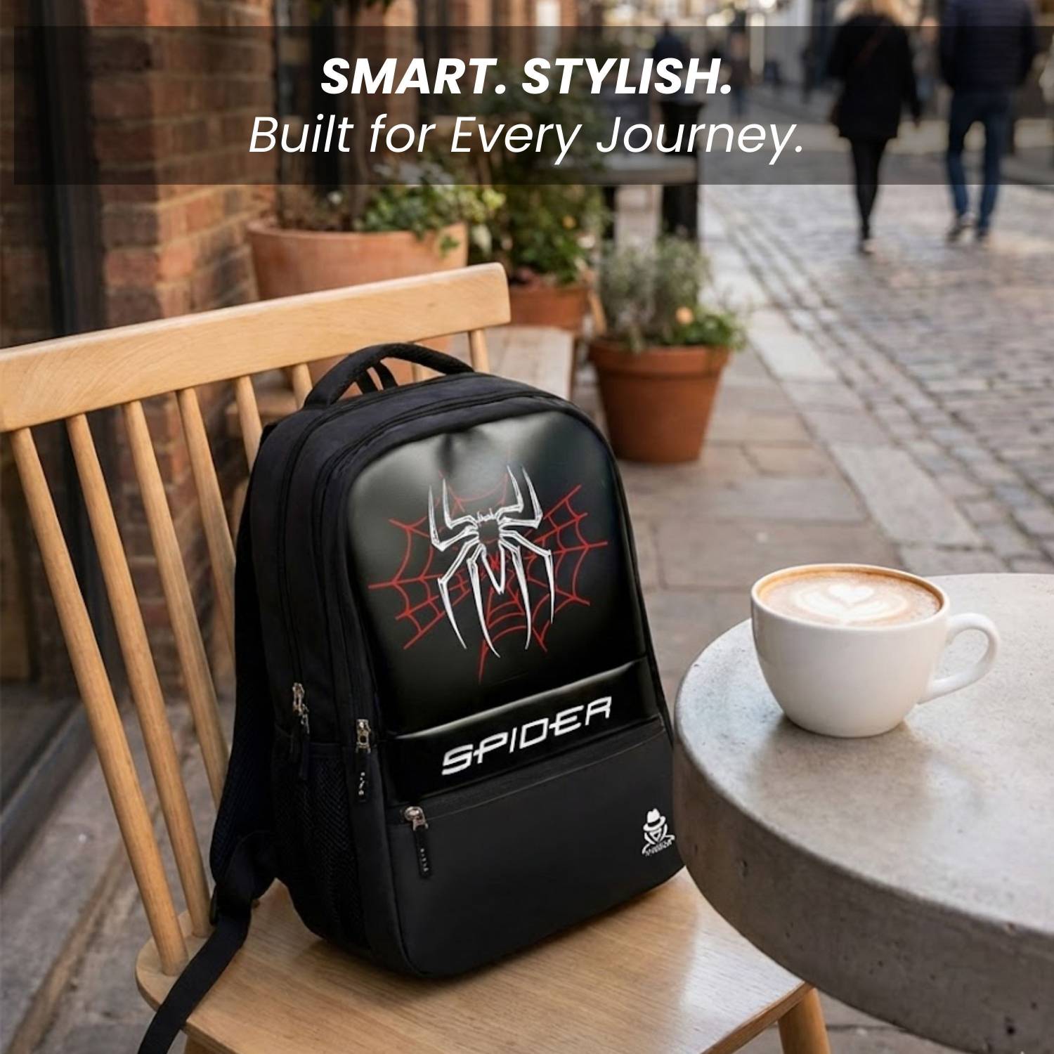 Hacker Spider Printed Backpack 32L - Image 4