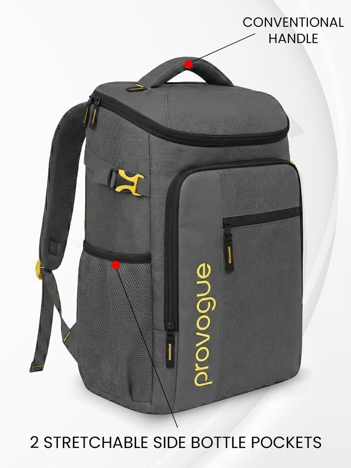Image of PROVOGUE Unisex SmartHaul with Rain Cover 45 L Laptop Backpack