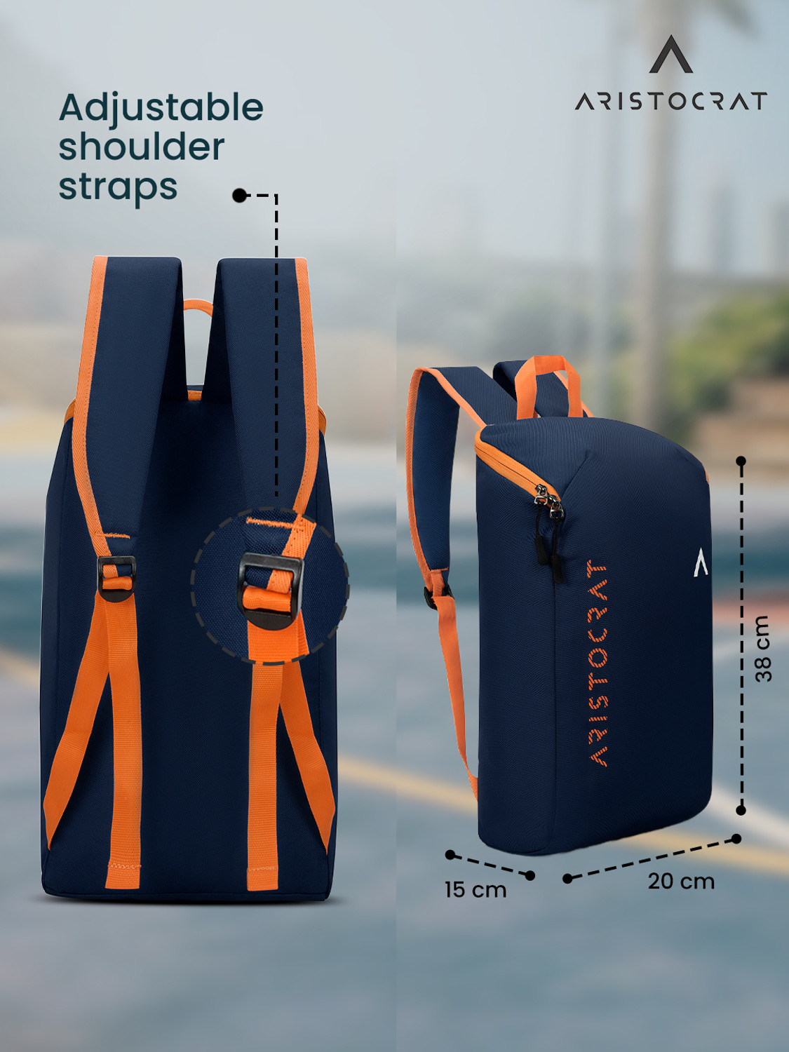 Image of ARISTOCRAT Berry Casual Daypack with Adjustable Shoulder Strap | Gym,Travel & Everyday Bag 11 L Backpack