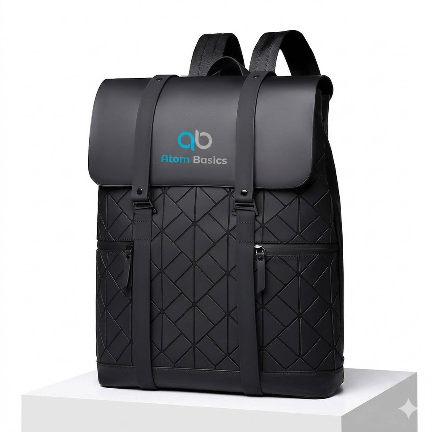 Atom Basics Water Resistant Laptop Backpack with Multiple Compartments 39L 39 L Laptop Backpack