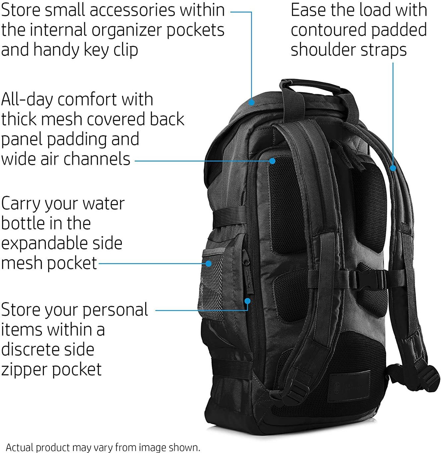 Image of HP 15.6 BLACK Laptop Backpack 15.6 L Laptop Backpack