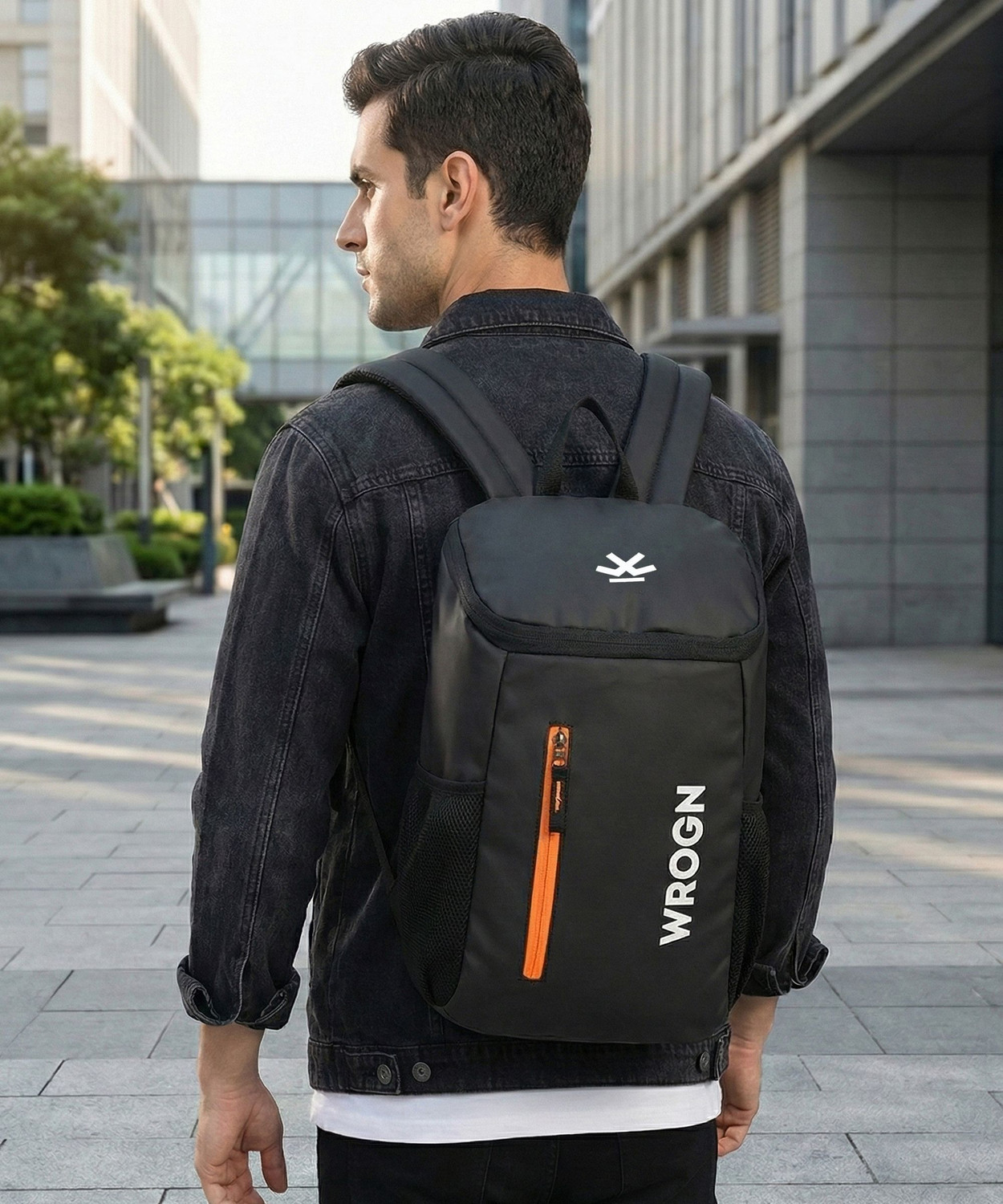 Image of WROGN 25.1 L Laptop Backpack Upper Unisex Bag Office /School /College /BusinessD-25.1L (Black)