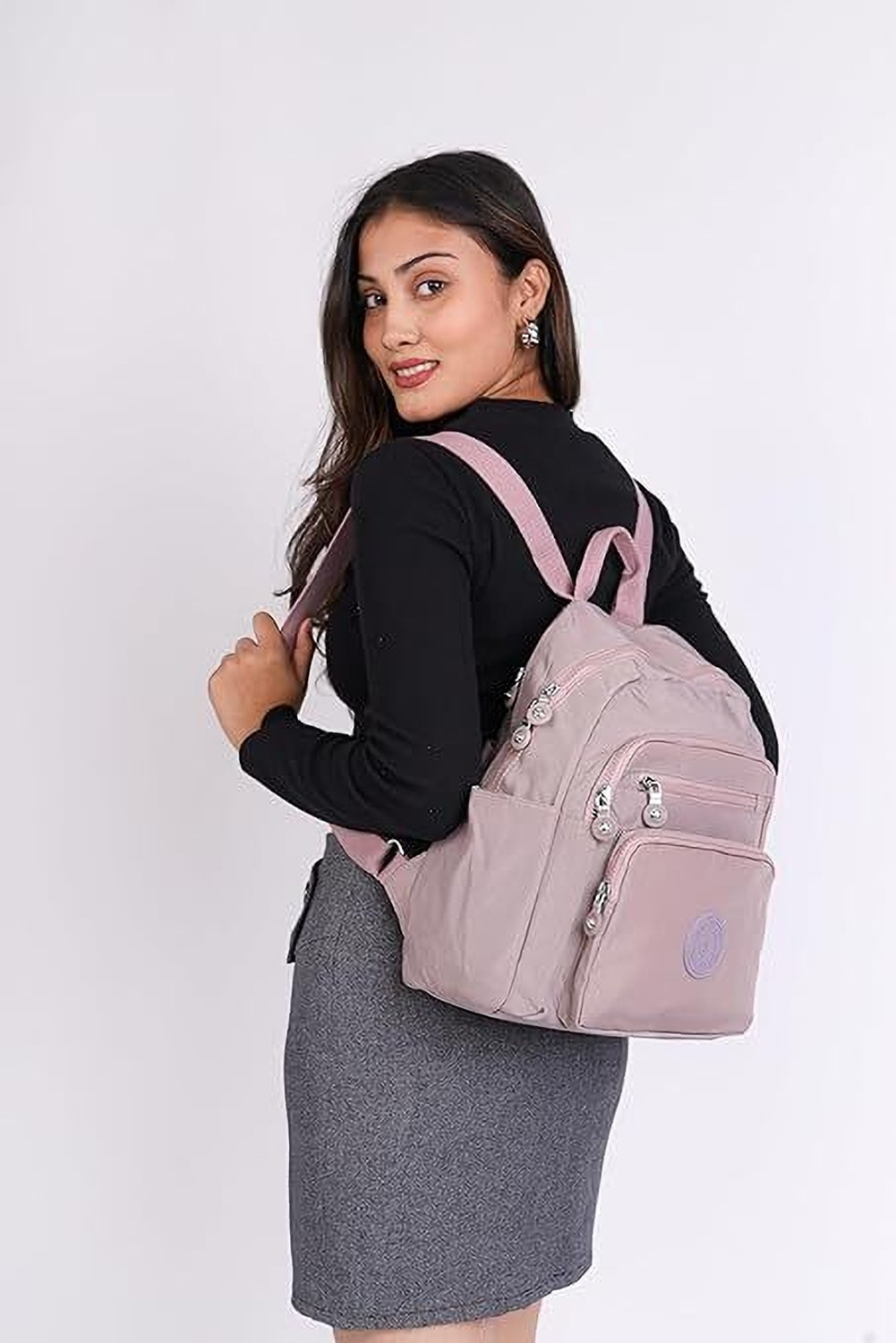 Image of TS WITH TECHSUN Stylish Backpack for Women & Girls Multipocket Daypack for Travel, Office, Work 10.3 L Backpack