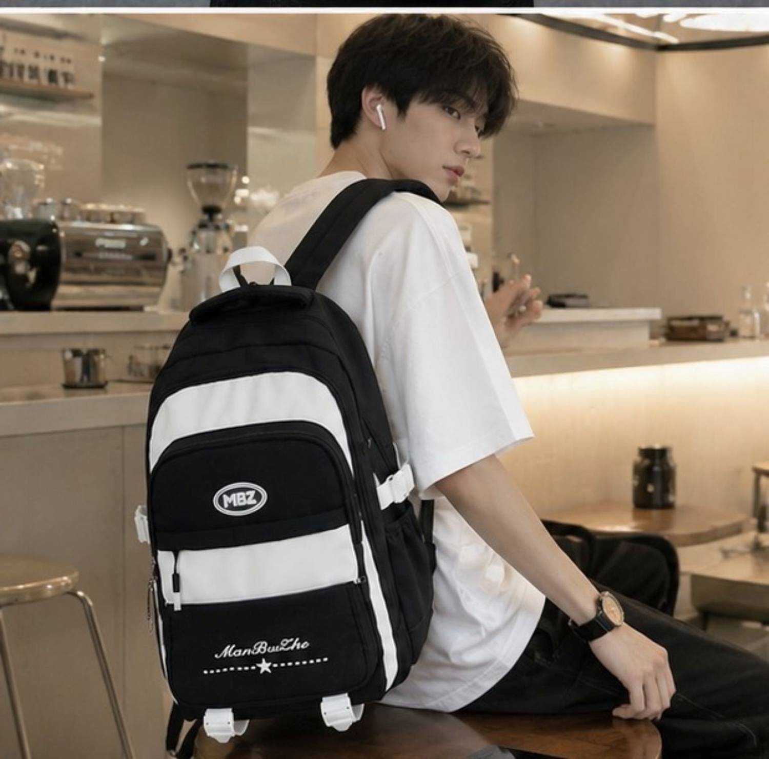 arisen Unisex Korean Style Laptop Backpack 40L Trolley - Image 5