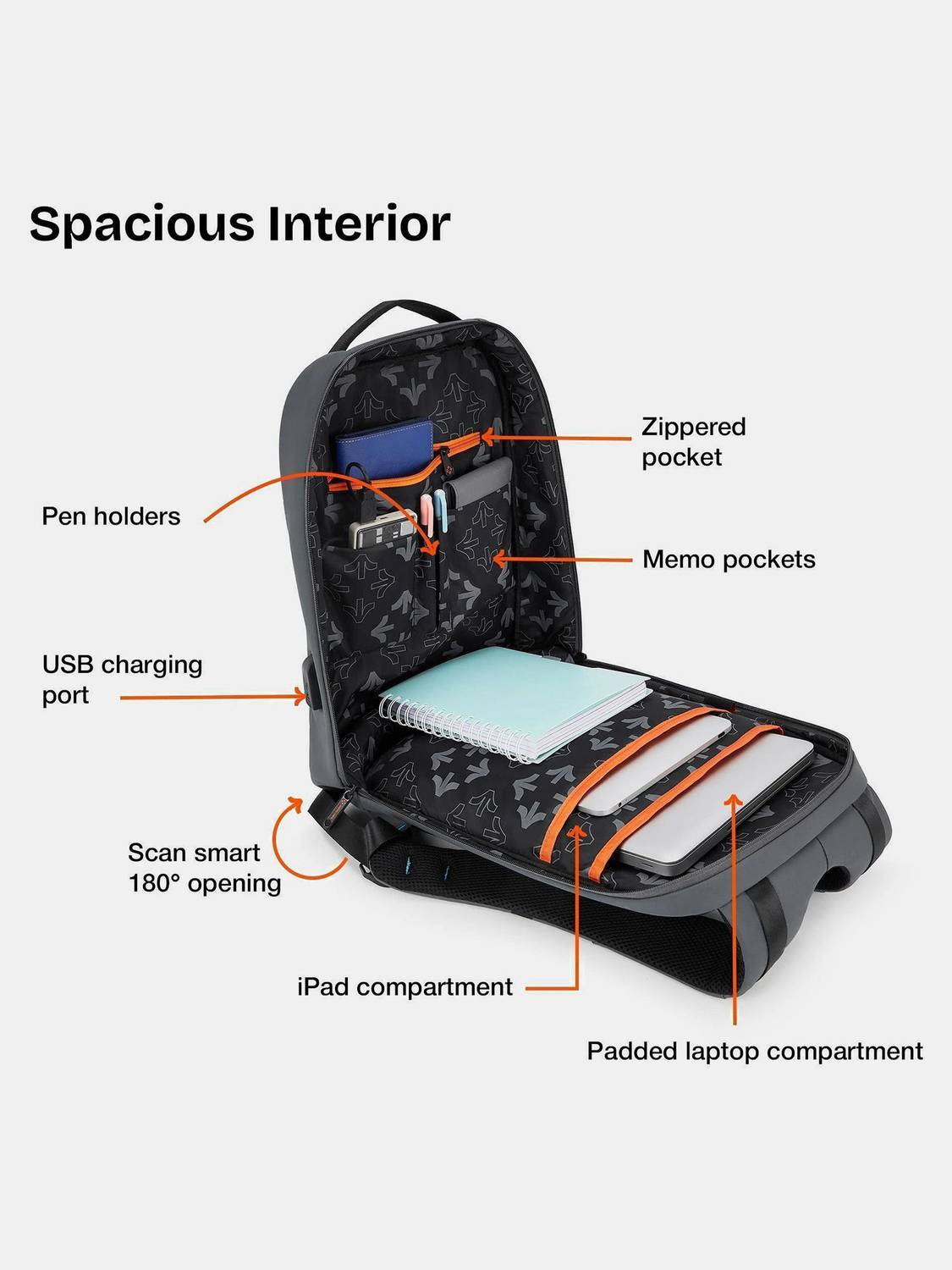 NASHER Staten 29L Laptop Backpack with USB Charging - Image 4
