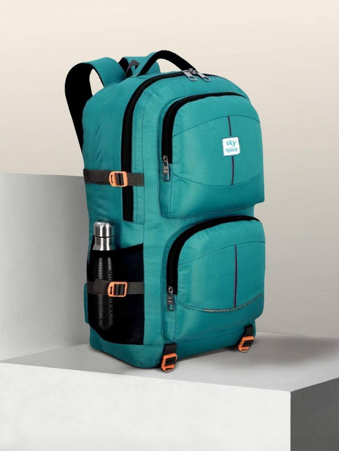 sky spirit Backpack large 50L for Outdoor Sport Hiking travel bags (Blue) 50 L Backpack