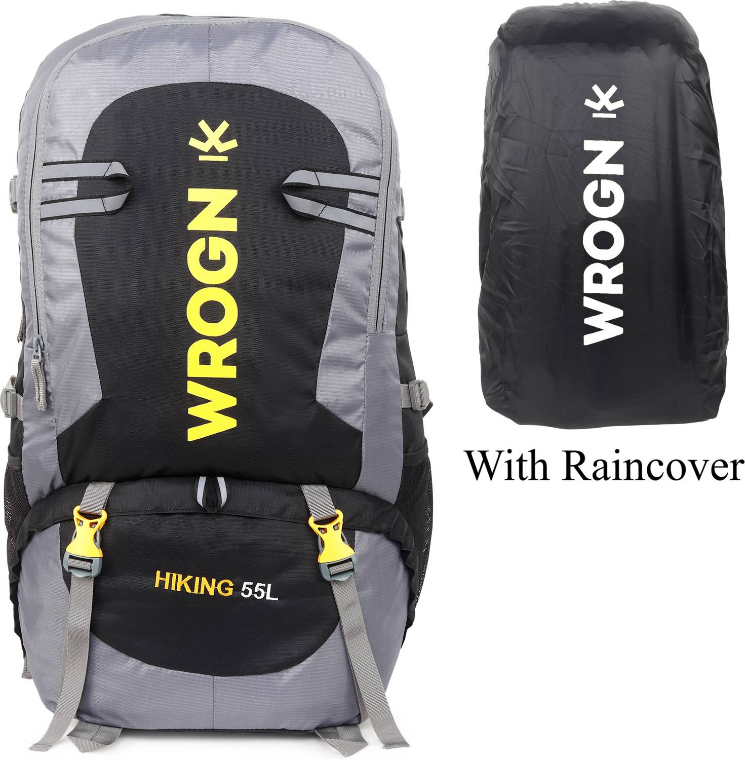 WROGN 55L Trekking Bag with Rain Cover - Image 1