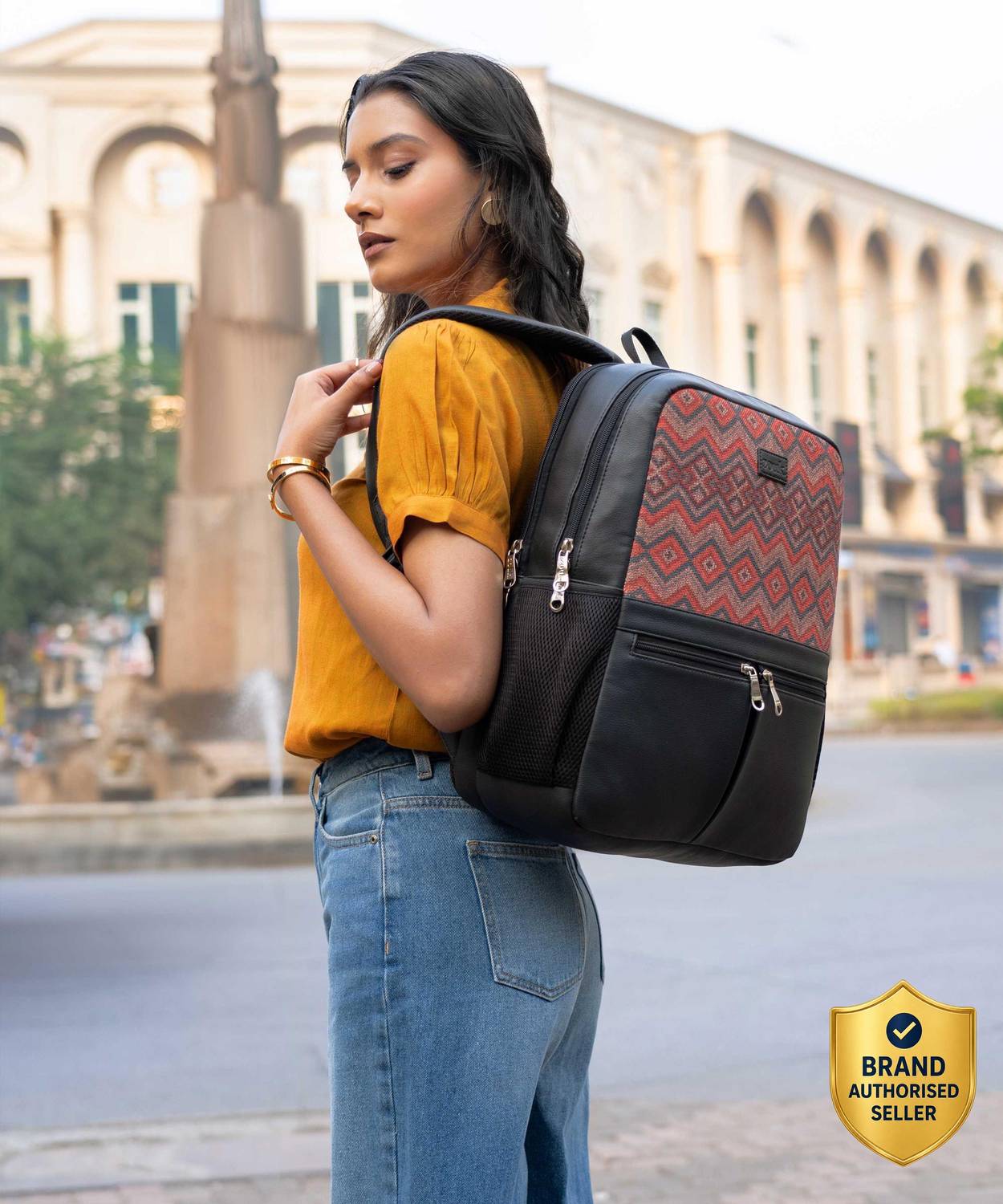 ZOUK Gwalior Weaves Office Backpack 16.5 L Laptop Backpack