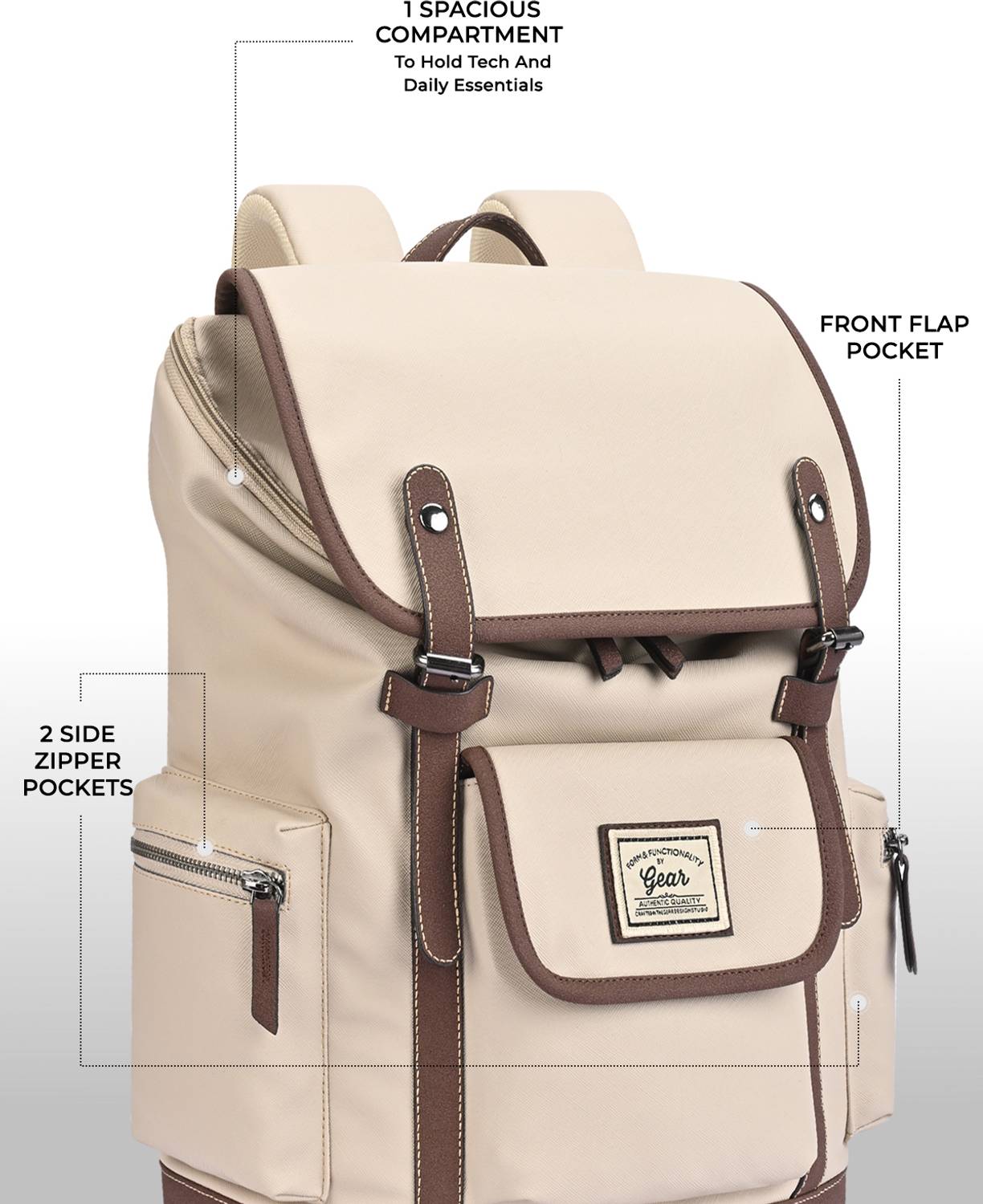Gear CLASSIC ANTI THEFT KNAPSACK 21 L Laptop Backpack - Image 4