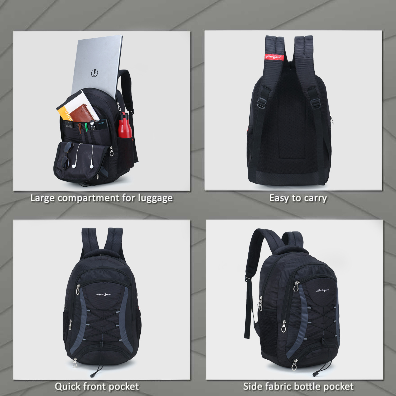 Image of NorthZone 30L Water Resistant Travel Bagpack /College Backpack /School Bag /Office Bag 30 L Backpack