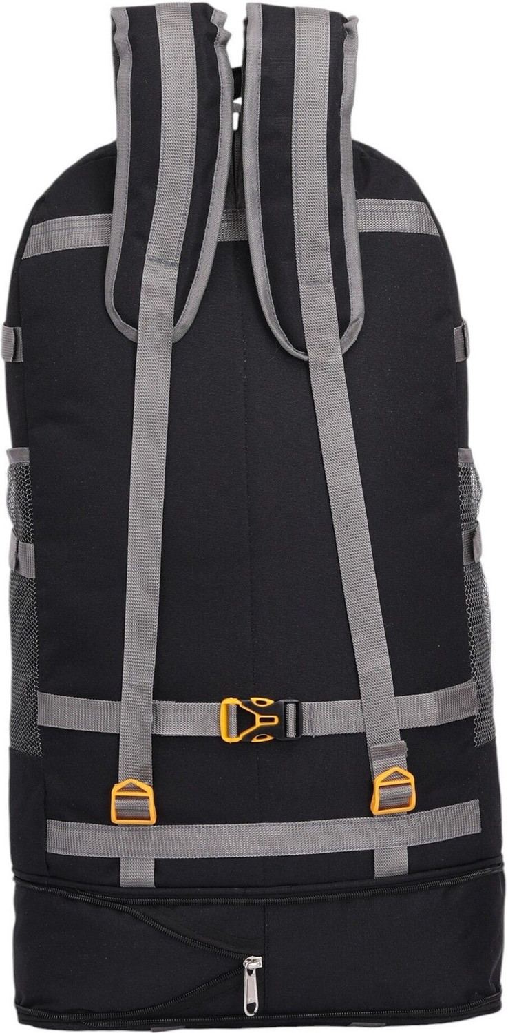 Image of Next Look Travel Bag Men 80 LTR Rucksack Travel Backpack Bag for Trekking, Hiking Duo Clip Rucksack - 80 L (Black, Grey)