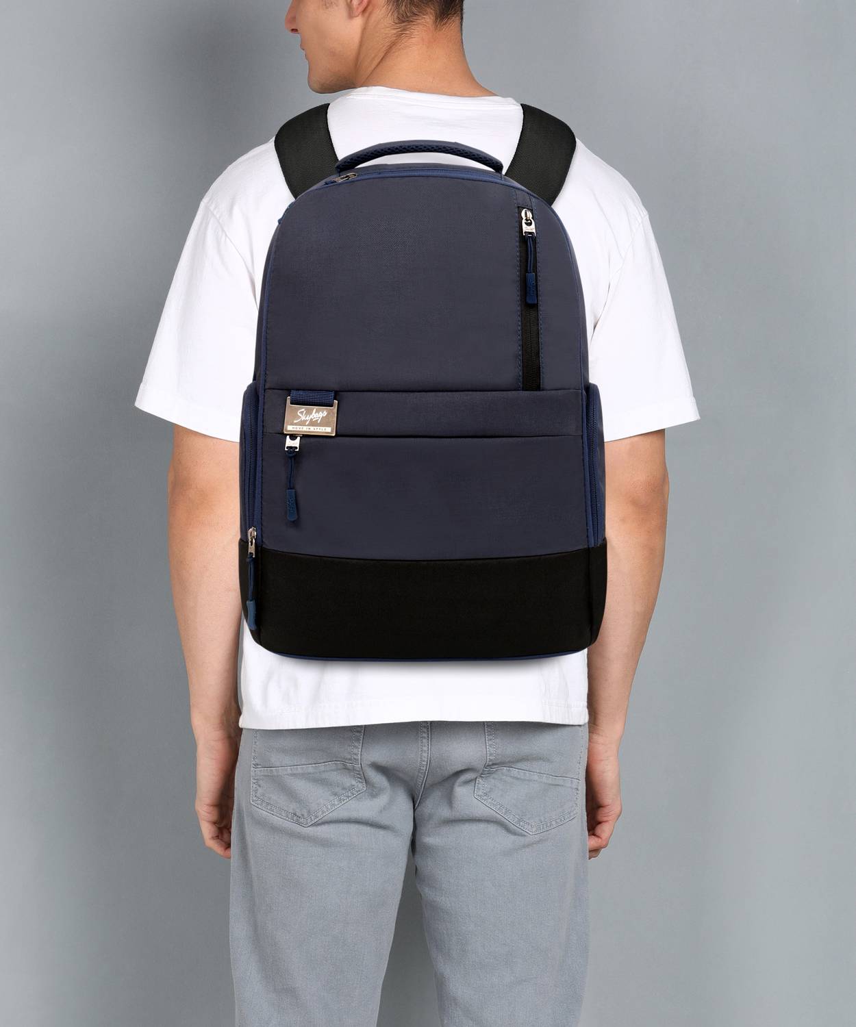 SKYBAGS Lumous 16L Blue Laptop Backpack - Image 2