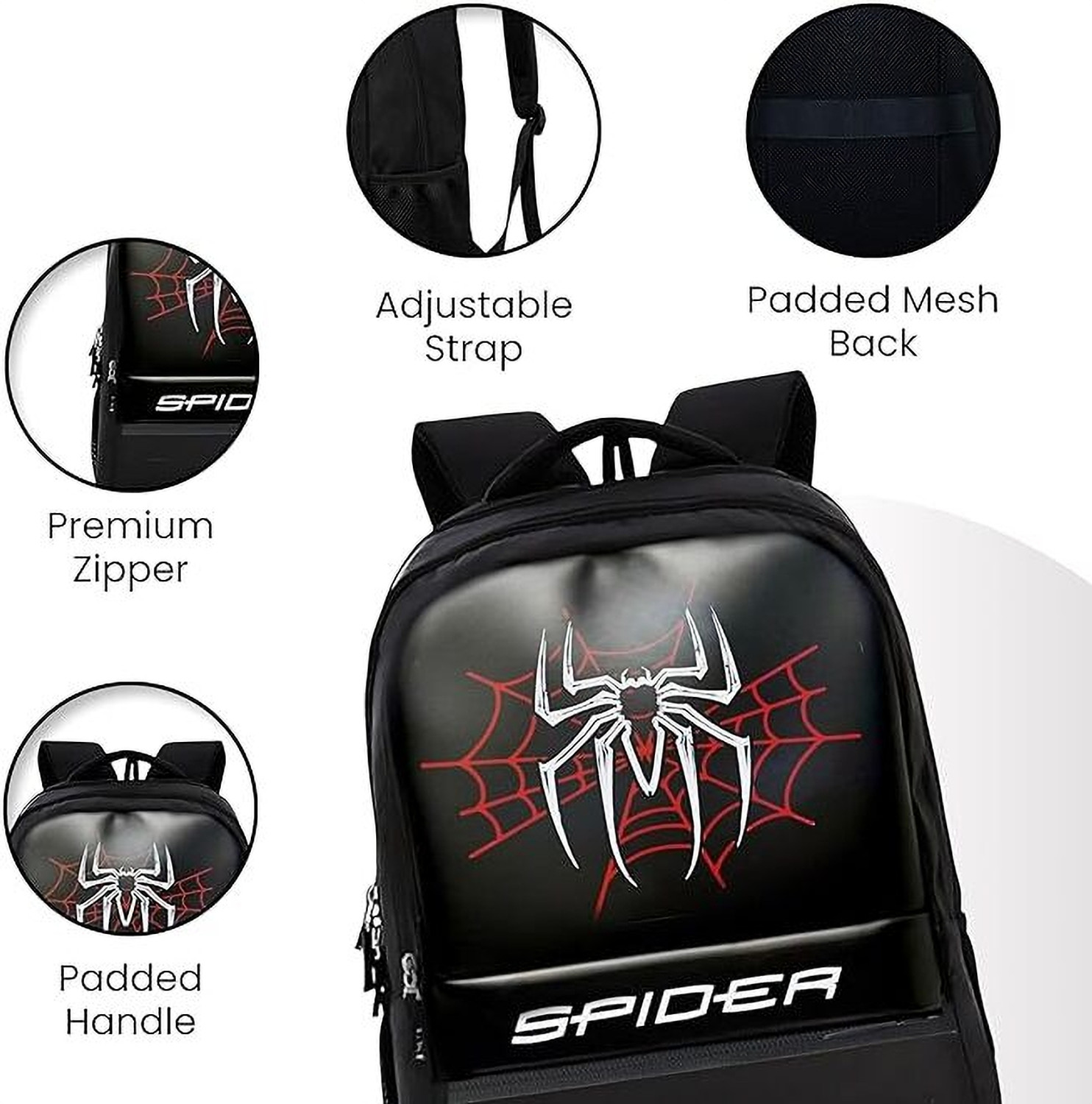 Image of AR Bags Stylish School College , 2 secret Hidden Pocket Spider edition 30 L Laptop Backpack
