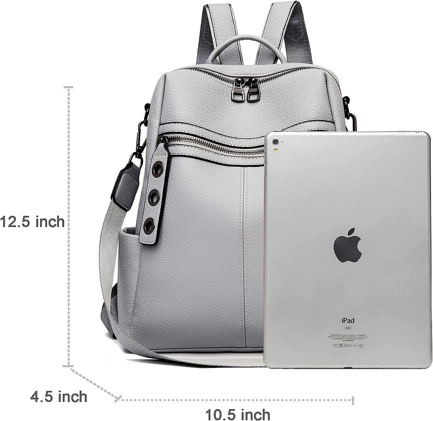 Image of HouseOfCommon Purse for Women Fashion Leather Convertible Shoulder Handbag Satchel Rucksack 25 L Backpack