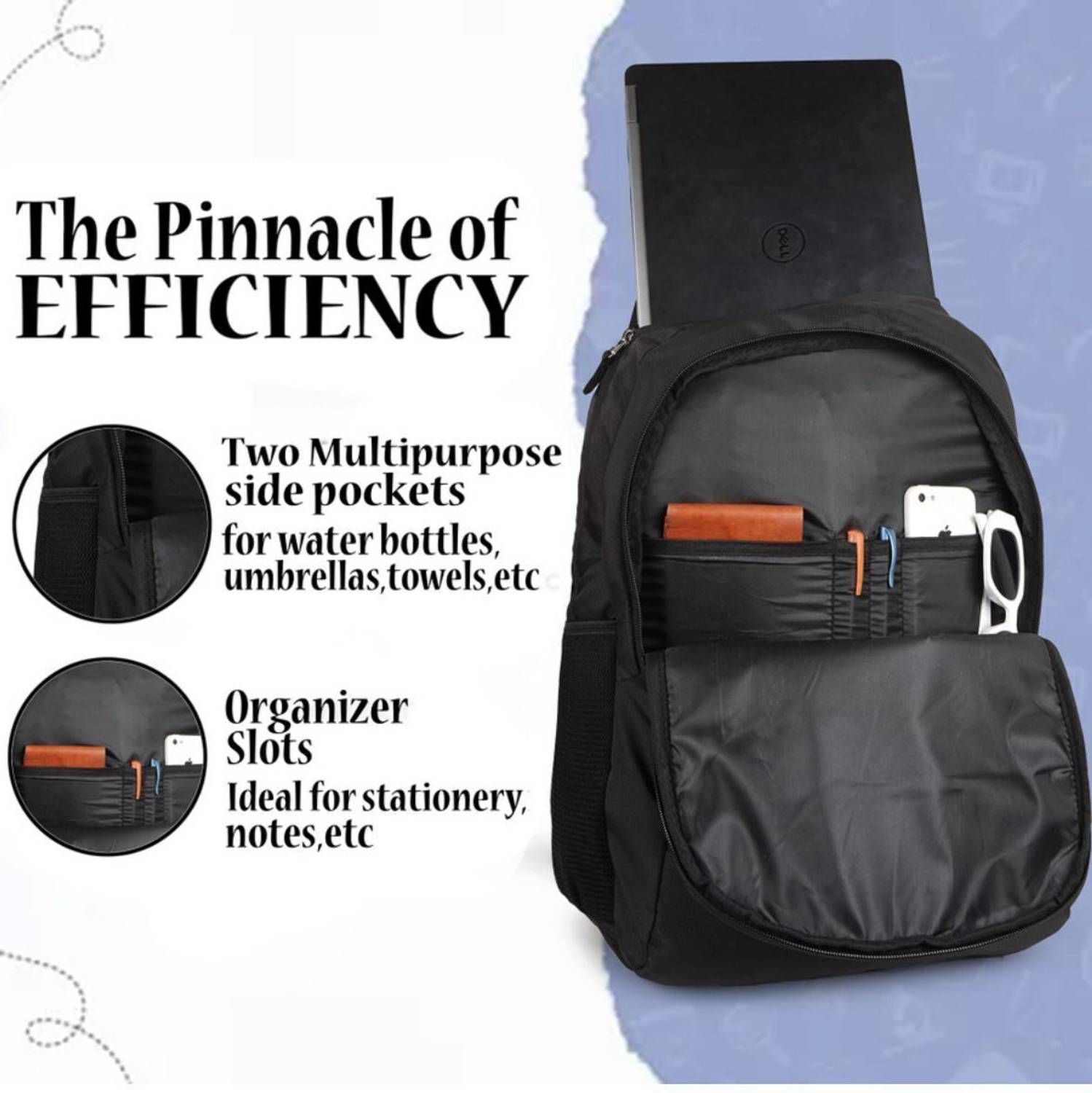 Mdali এমডালি Backbencher BAG WITH 2 HIDDEN POCKETS 50 L Trolley - Image 2